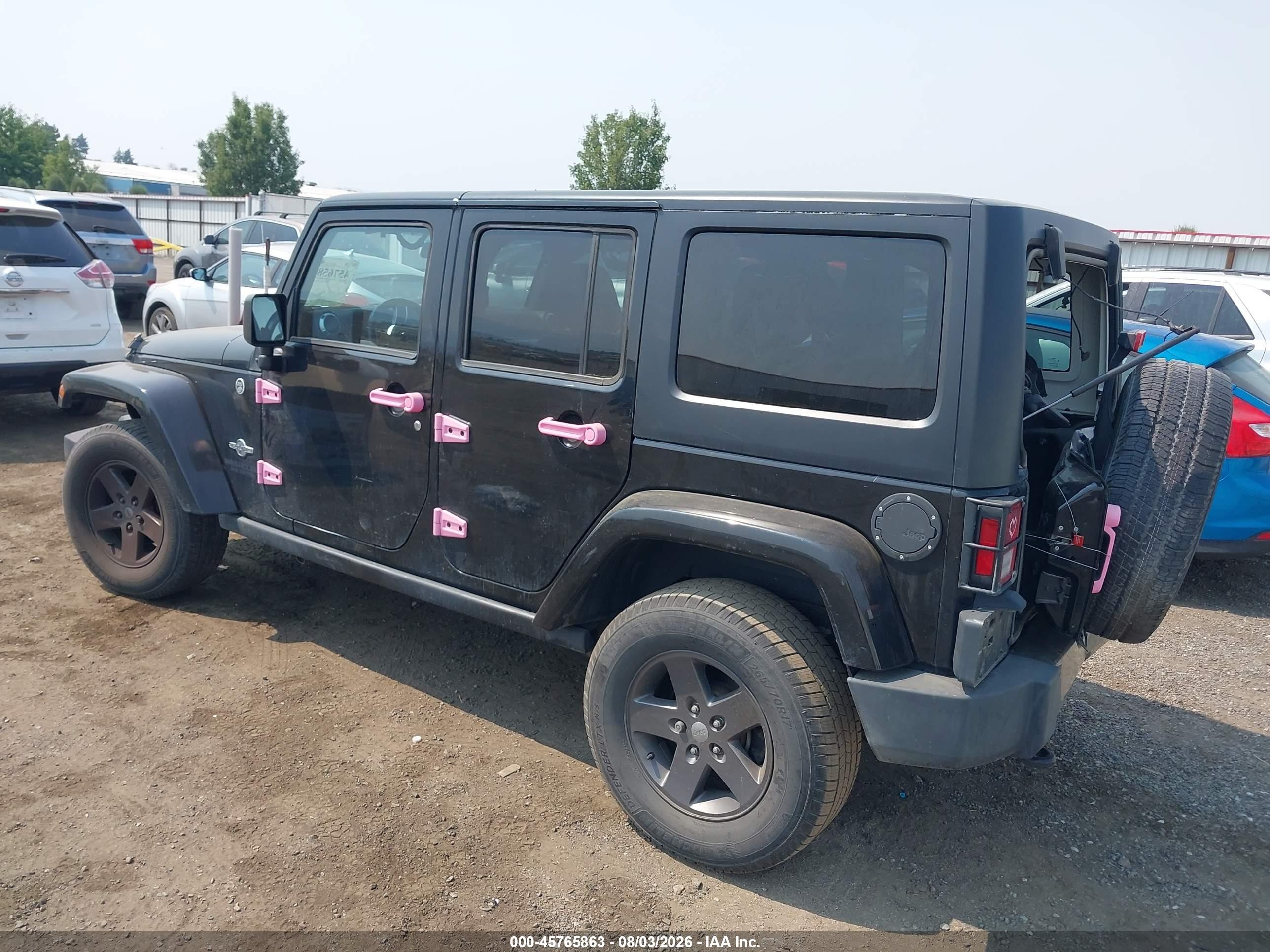 2015 Jeep Wrangler Unlimited Freedom Edition Black vin: 1C4BJWDG8FL594053