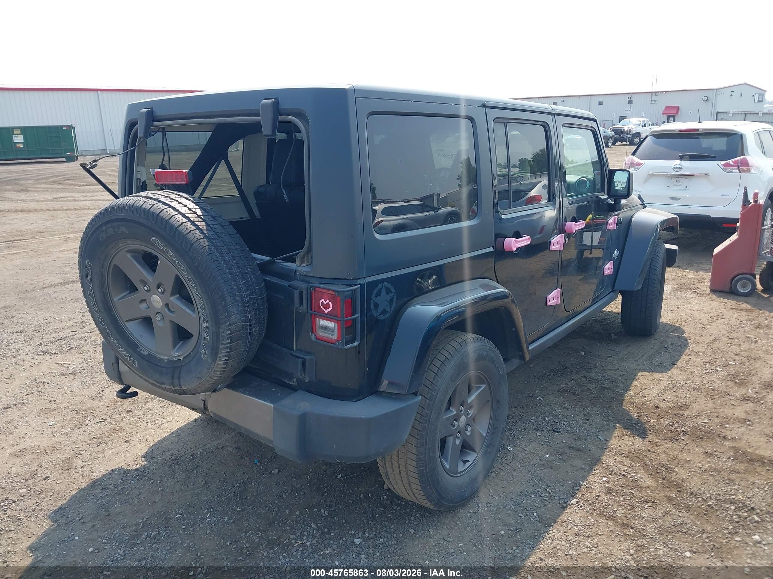 2015 Jeep Wrangler Unlimited Freedom Edition Black vin: 1C4BJWDG8FL594053