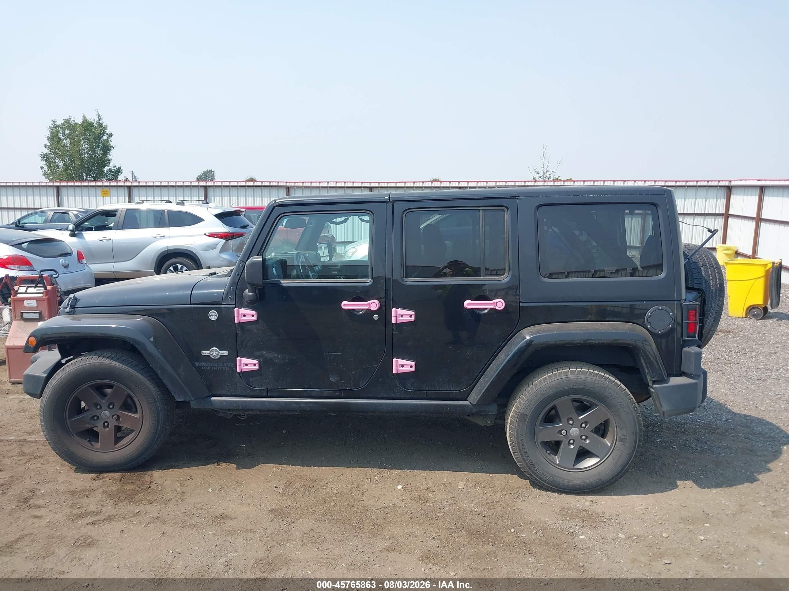 2015 Jeep Wrangler Unlimited Freedom Edition Black vin: 1C4BJWDG8FL594053