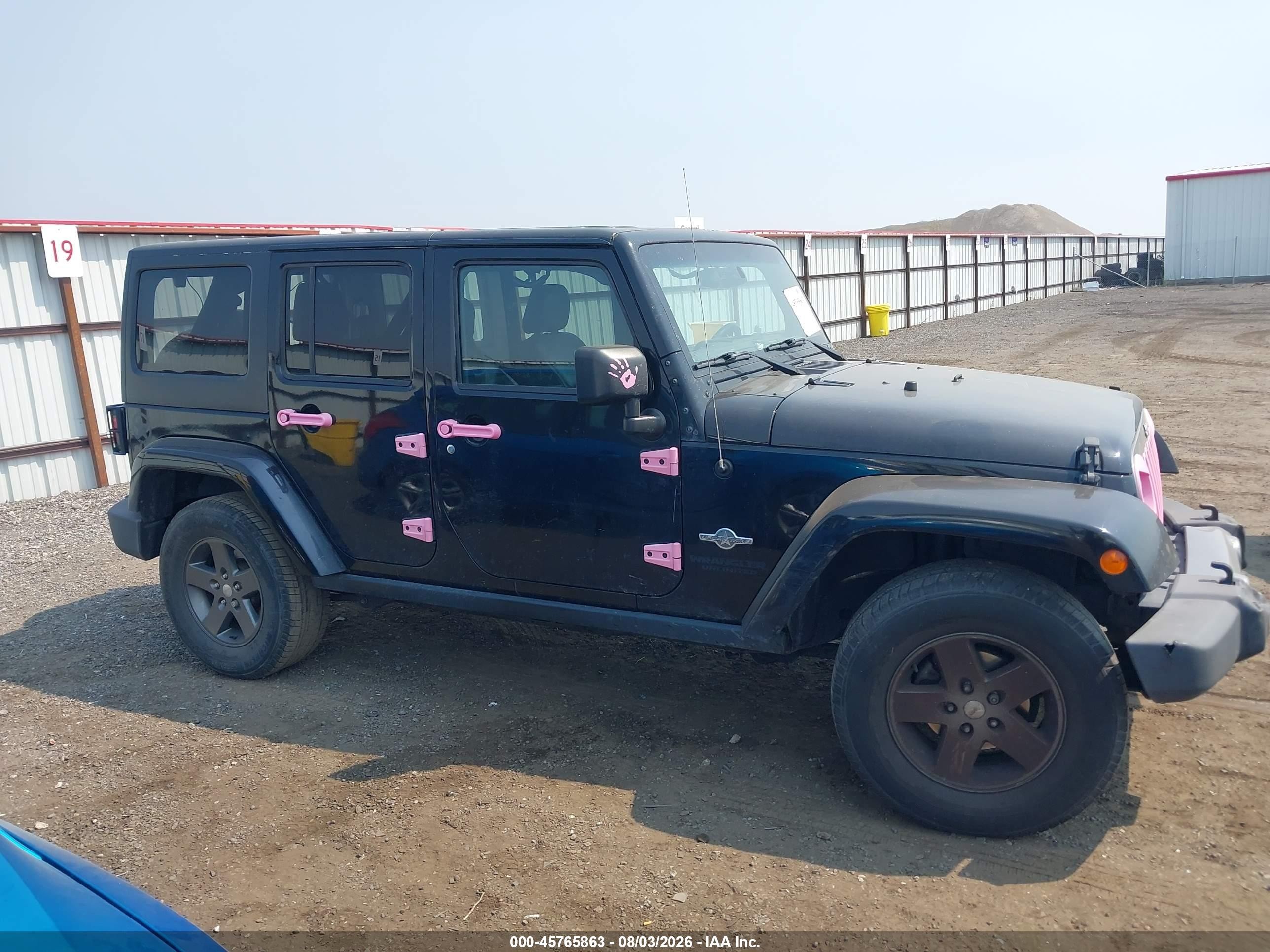 2015 Jeep Wrangler Unlimited Freedom Edition Black vin: 1C4BJWDG8FL594053