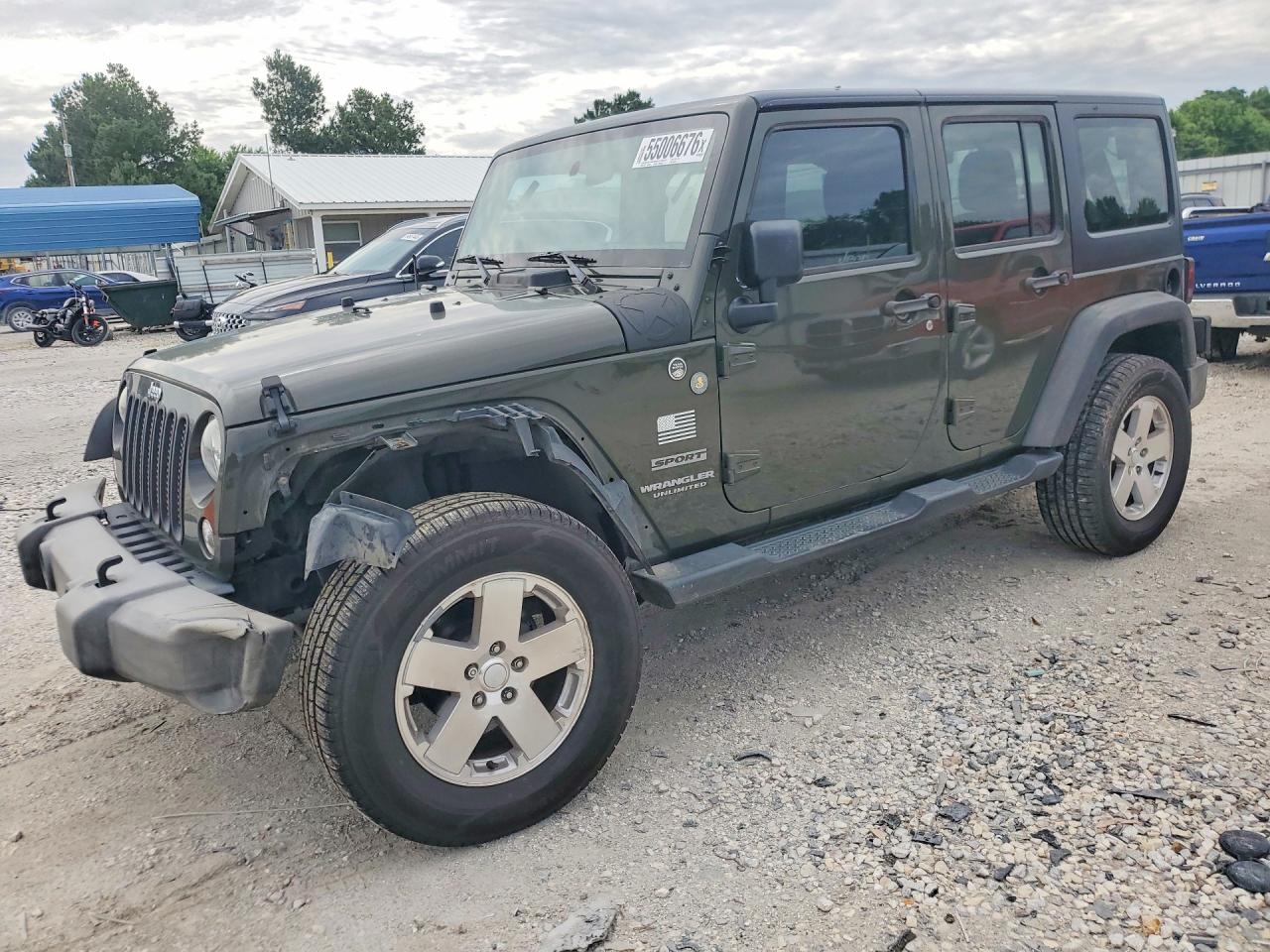 2015 Jeep Wrangler Unlimited Sport Green vin: 1C4BJWDG8FL653778