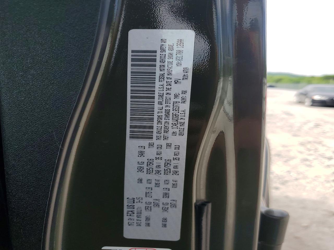 2015 Jeep Wrangler Unlimited Sport Green vin: 1C4BJWDG8FL653778
