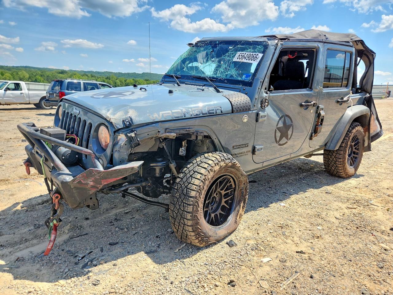 2015 Jeep Wrangler Unlimited Sport Серый vin: 1C4BJWDG8FL774178