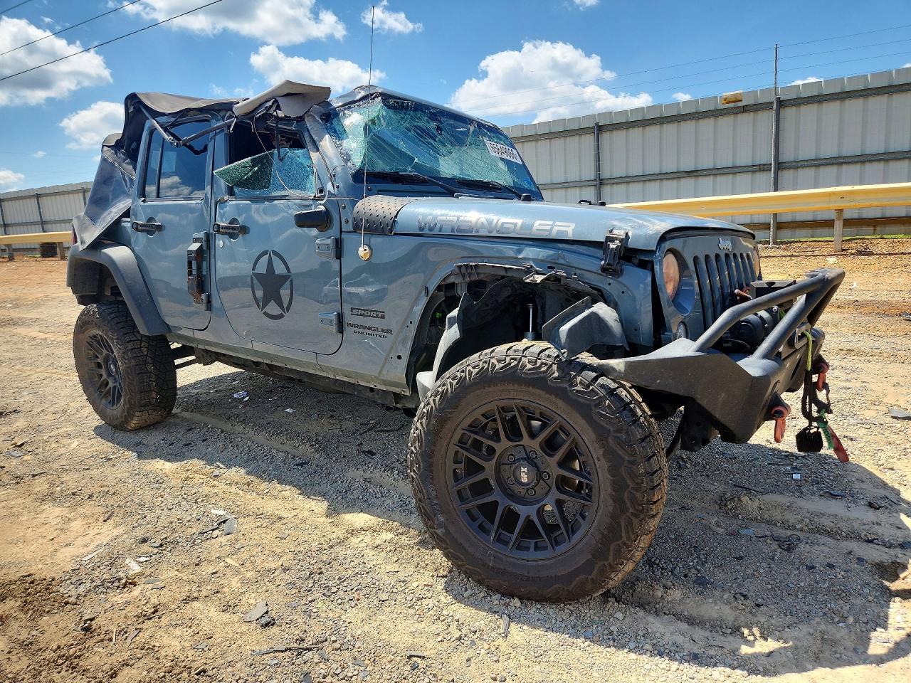 2015 Jeep Wrangler Unlimited Sport Серый vin: 1C4BJWDG8FL774178