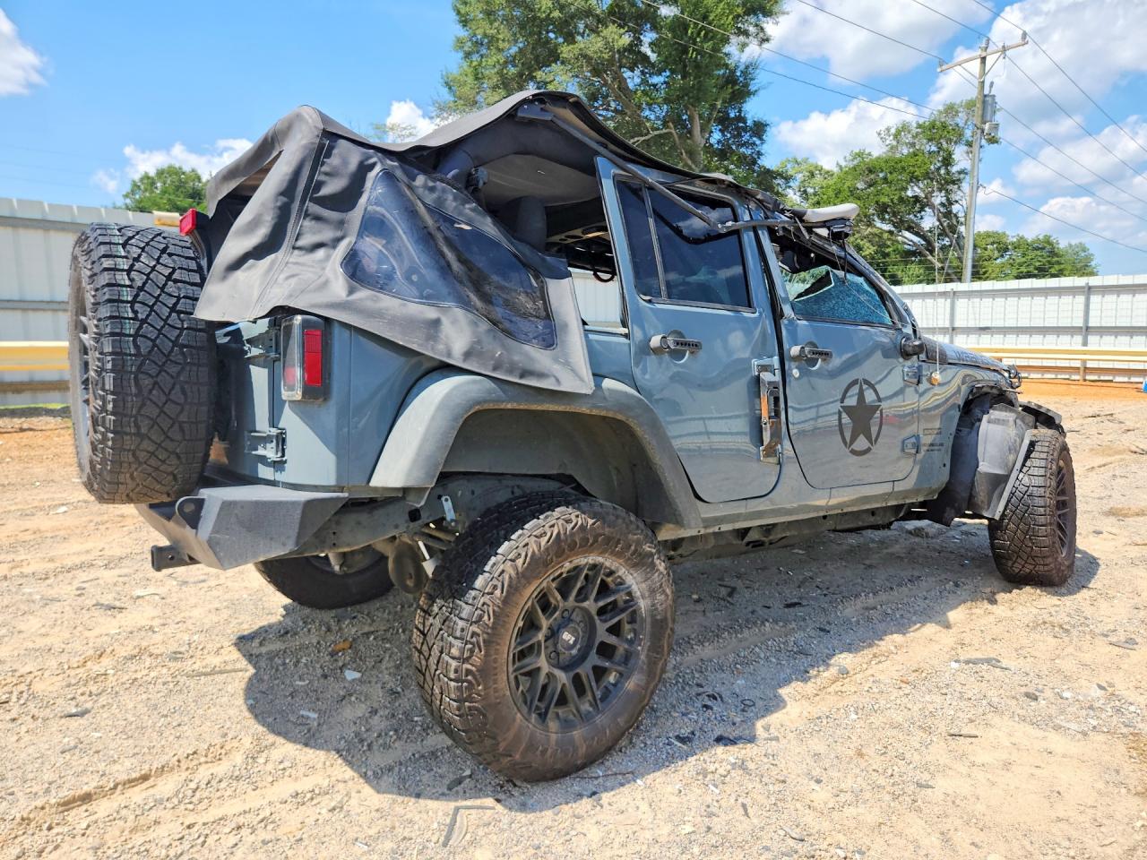 2015 Jeep Wrangler Unlimited Sport Серый vin: 1C4BJWDG8FL774178