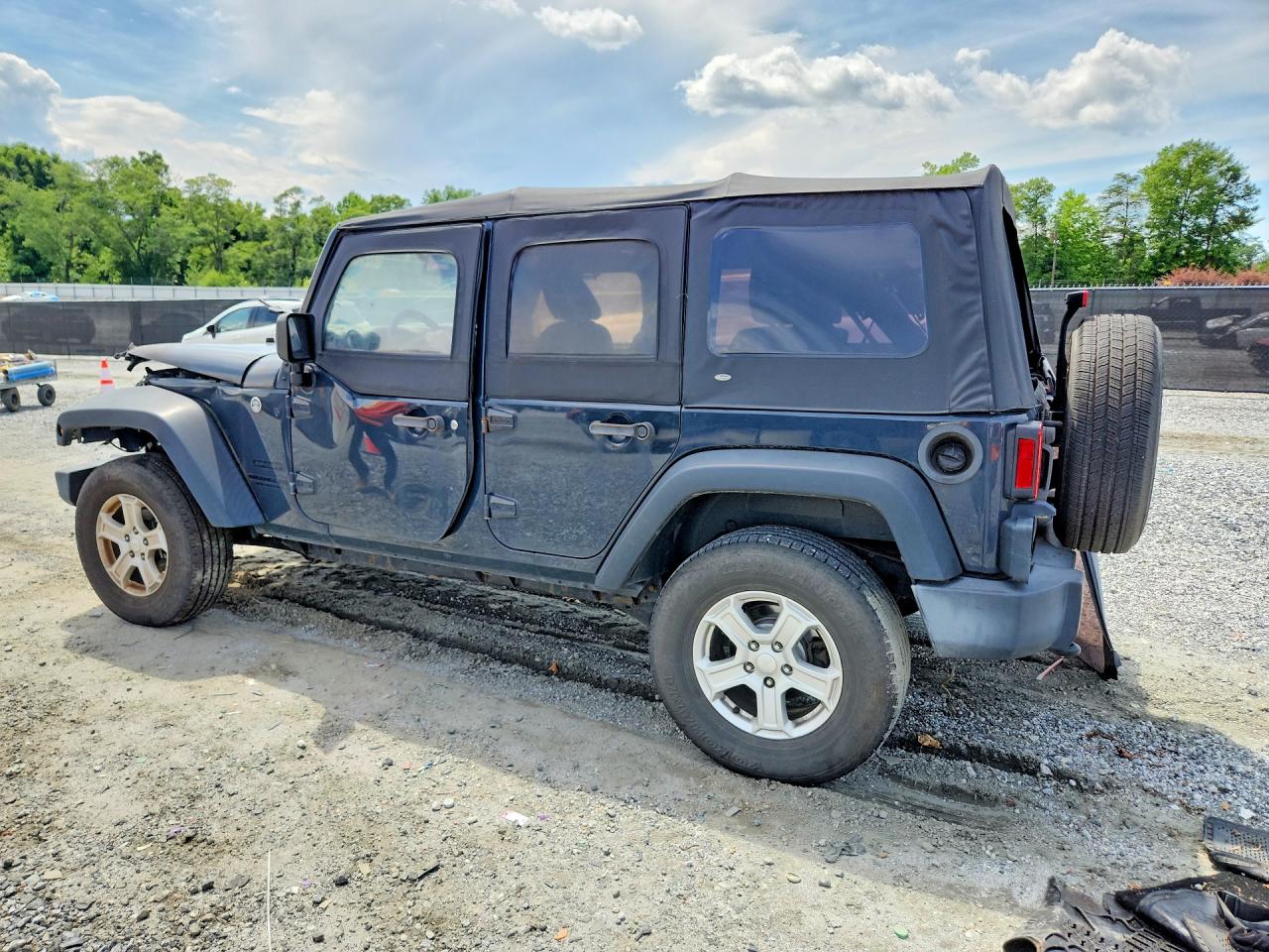 2016 Jeep Wrangler Unlimited Sport Blue vin: 1C4BJWDG8GL231706