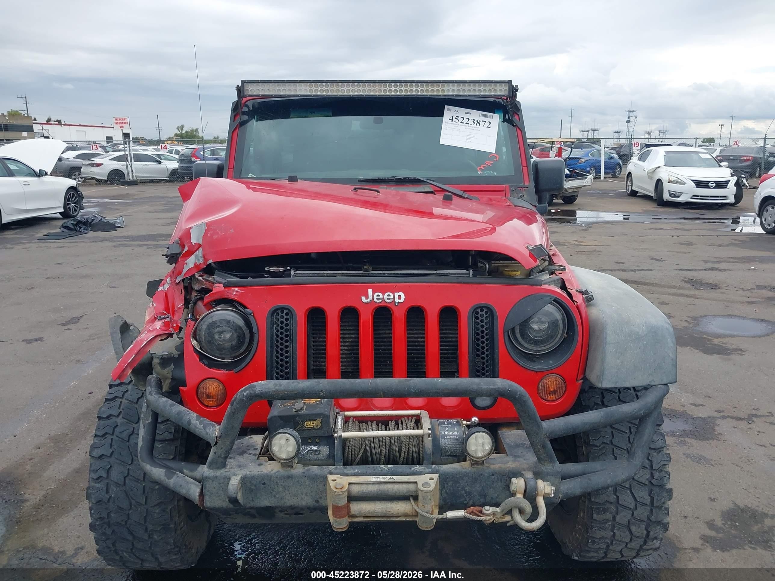 2012 Jeep Wrangler Unlimited Sport Red vin: 1C4BJWDG9CL133228