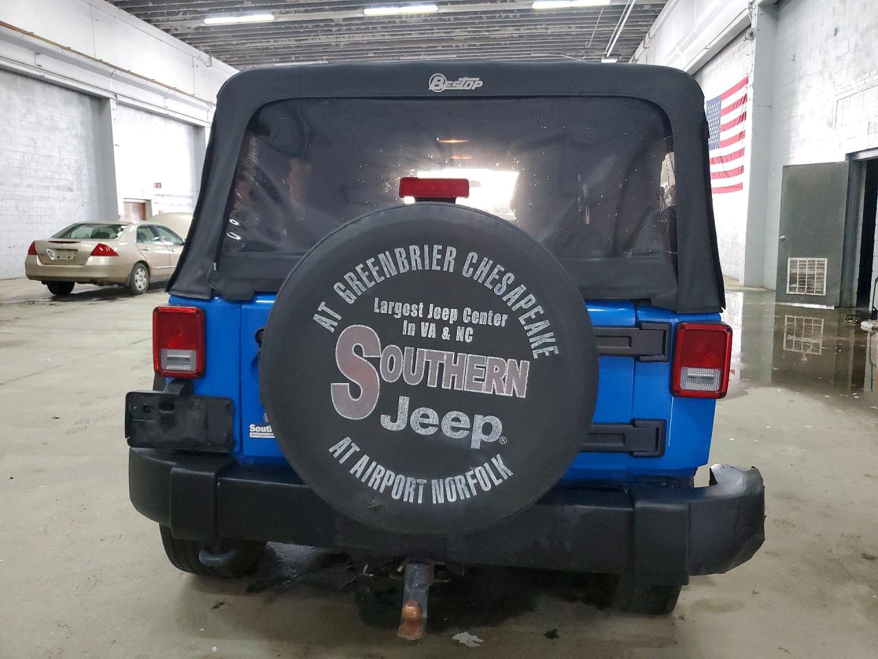 2012 Jeep Wrangler Unlimited Sport Blue vin: 1C4BJWDG9CL136761