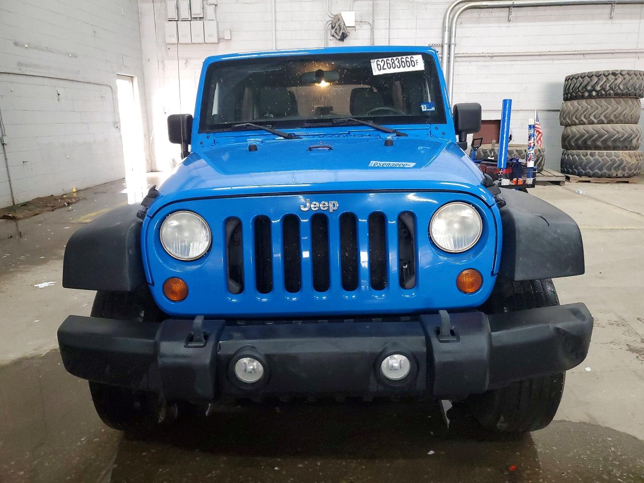 2012 Jeep Wrangler Unlimited Sport Blue vin: 1C4BJWDG9CL136761