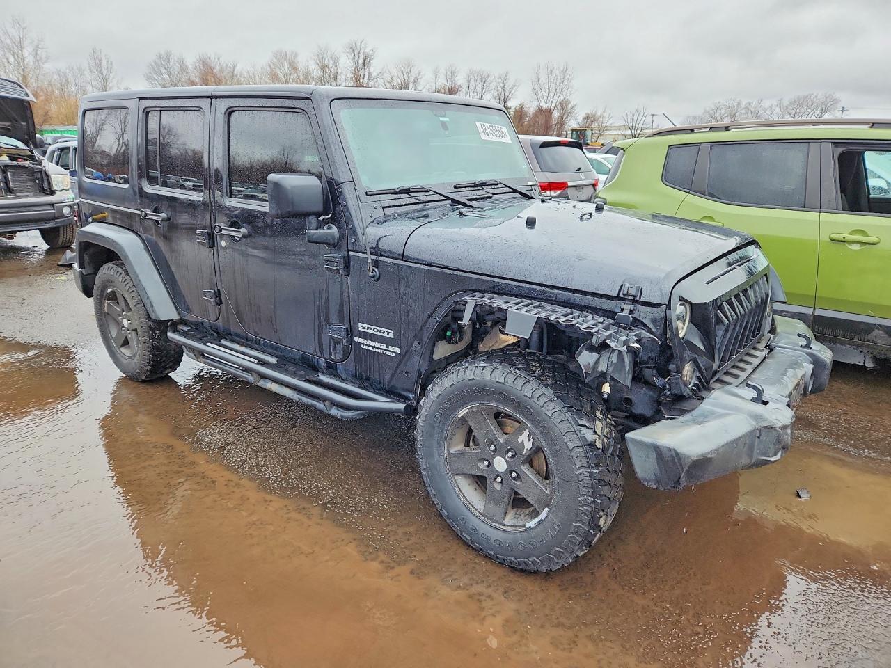 2013 Jeep Wrangler Unlimited Sport Black vin: 1C4BJWDG9DL583124