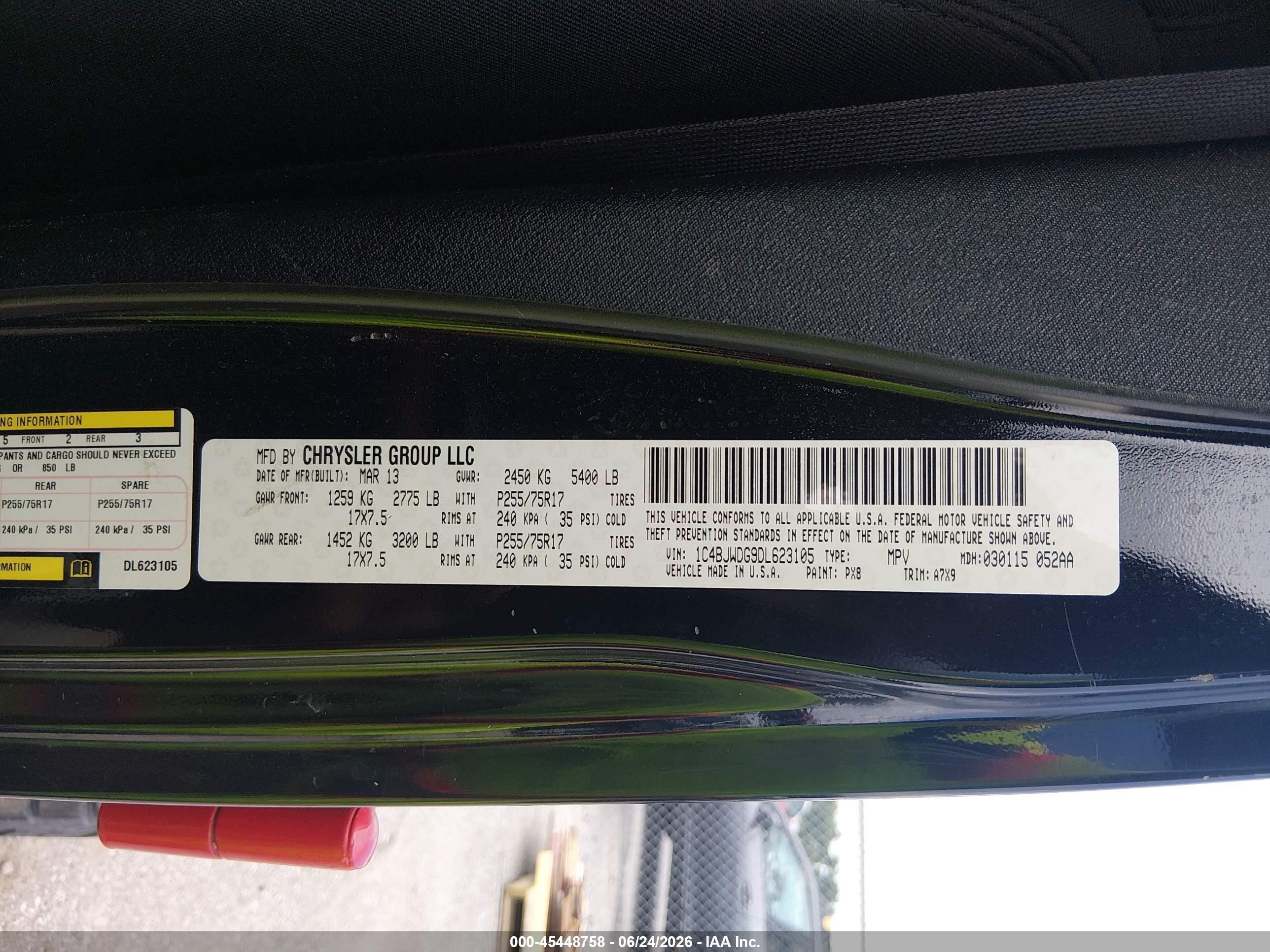 2013 Jeep Wrangler Unlimited Sport Черный vin: 1C4BJWDG9DL623105