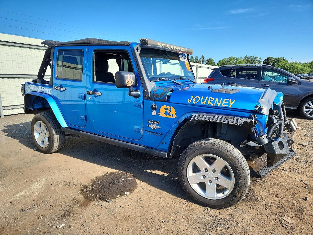 2014 Jeep Wrangler Unlimited Sport Blue vin: 1C4BJWDG9EL165440