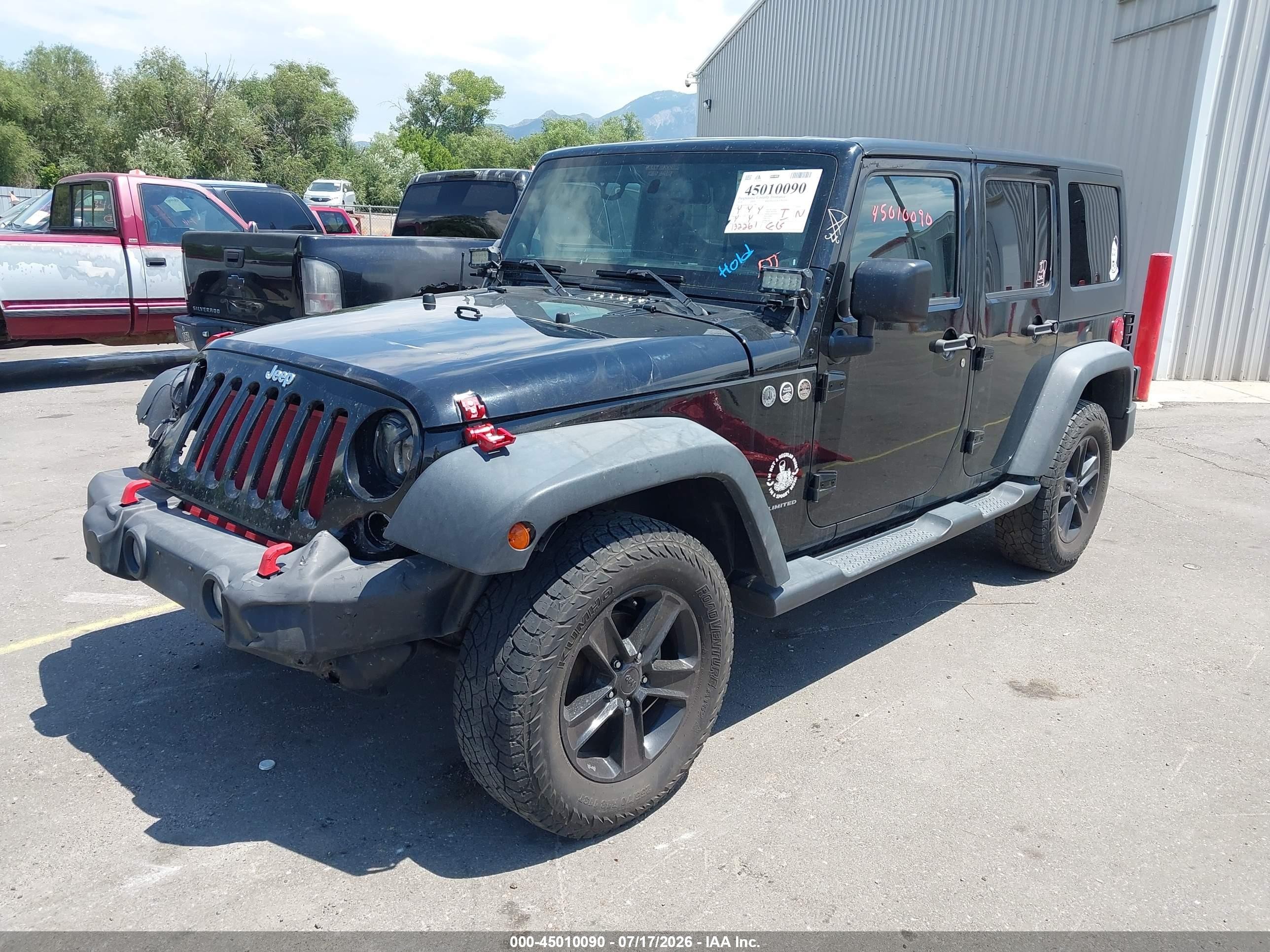 2014 Jeep Wrangler Unlimited Sport Black vin: 1C4BJWDG9EL211896