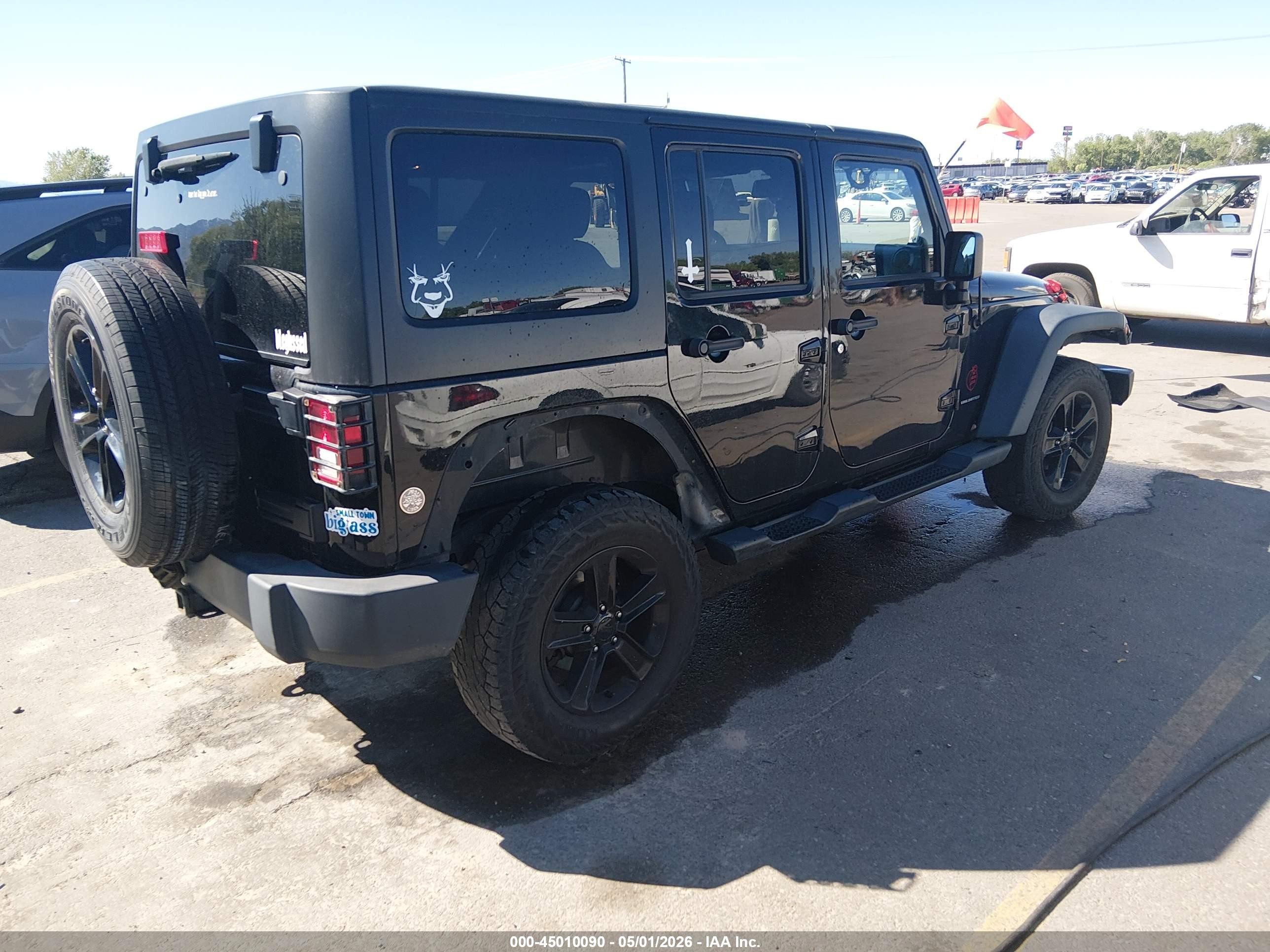 2014 Jeep Wrangler Unlimited Sport Black vin: 1C4BJWDG9EL211896