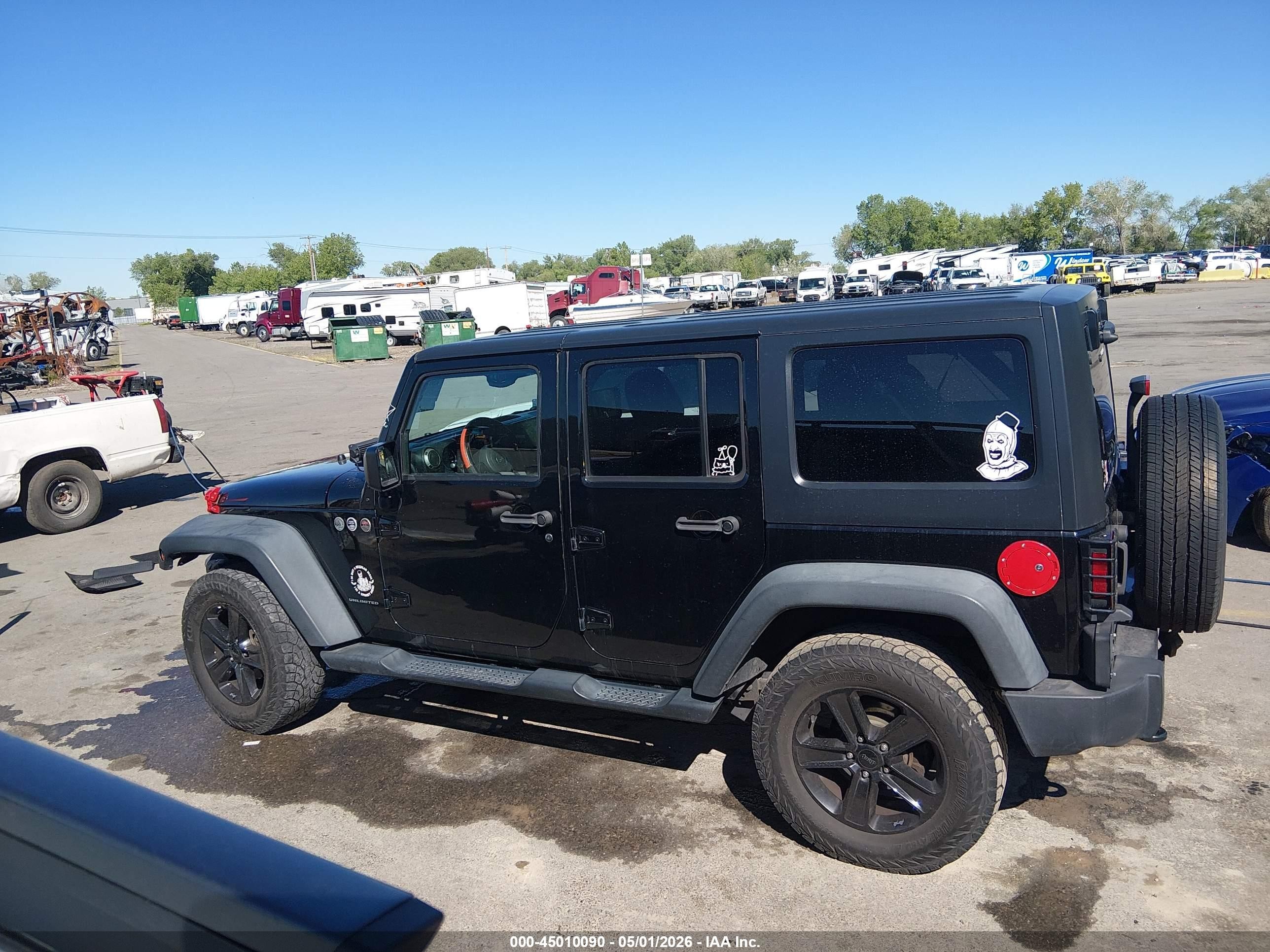 2014 Jeep Wrangler Unlimited Sport Black vin: 1C4BJWDG9EL211896