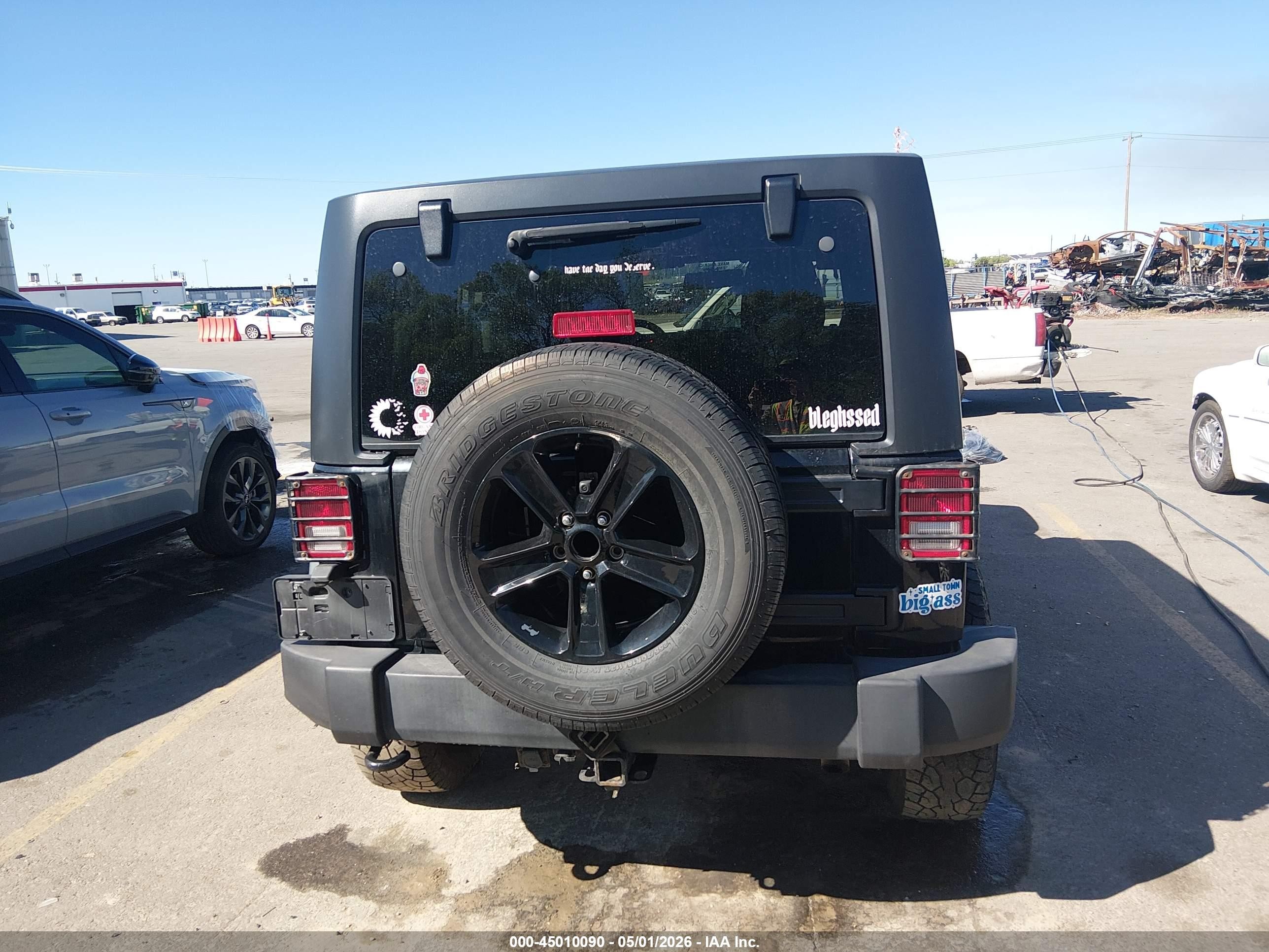 2014 Jeep Wrangler Unlimited Sport Black vin: 1C4BJWDG9EL211896