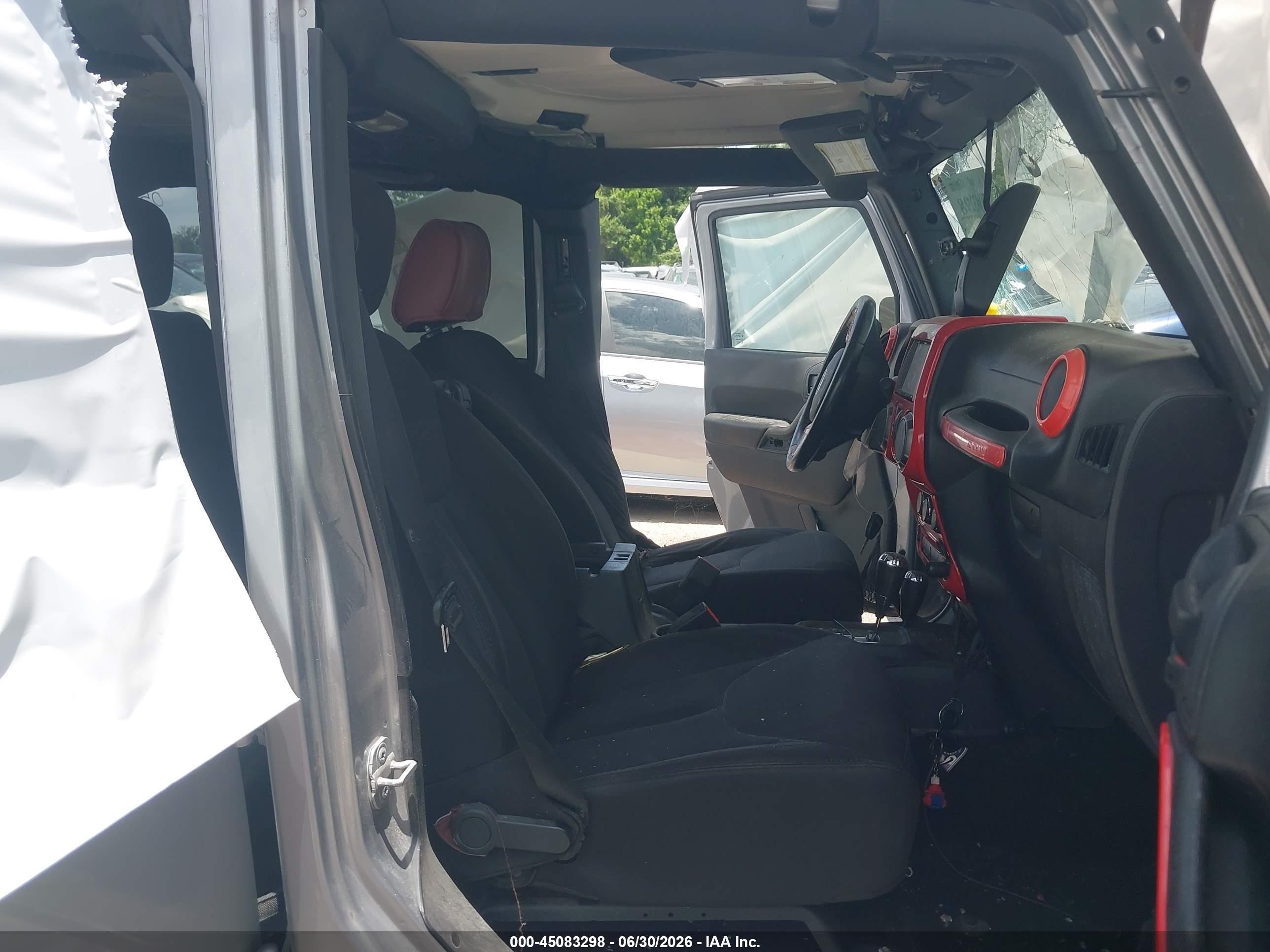 2014 Jeep Wrangler Unlimited Sport Gray vin: 1C4BJWDG9EL307107