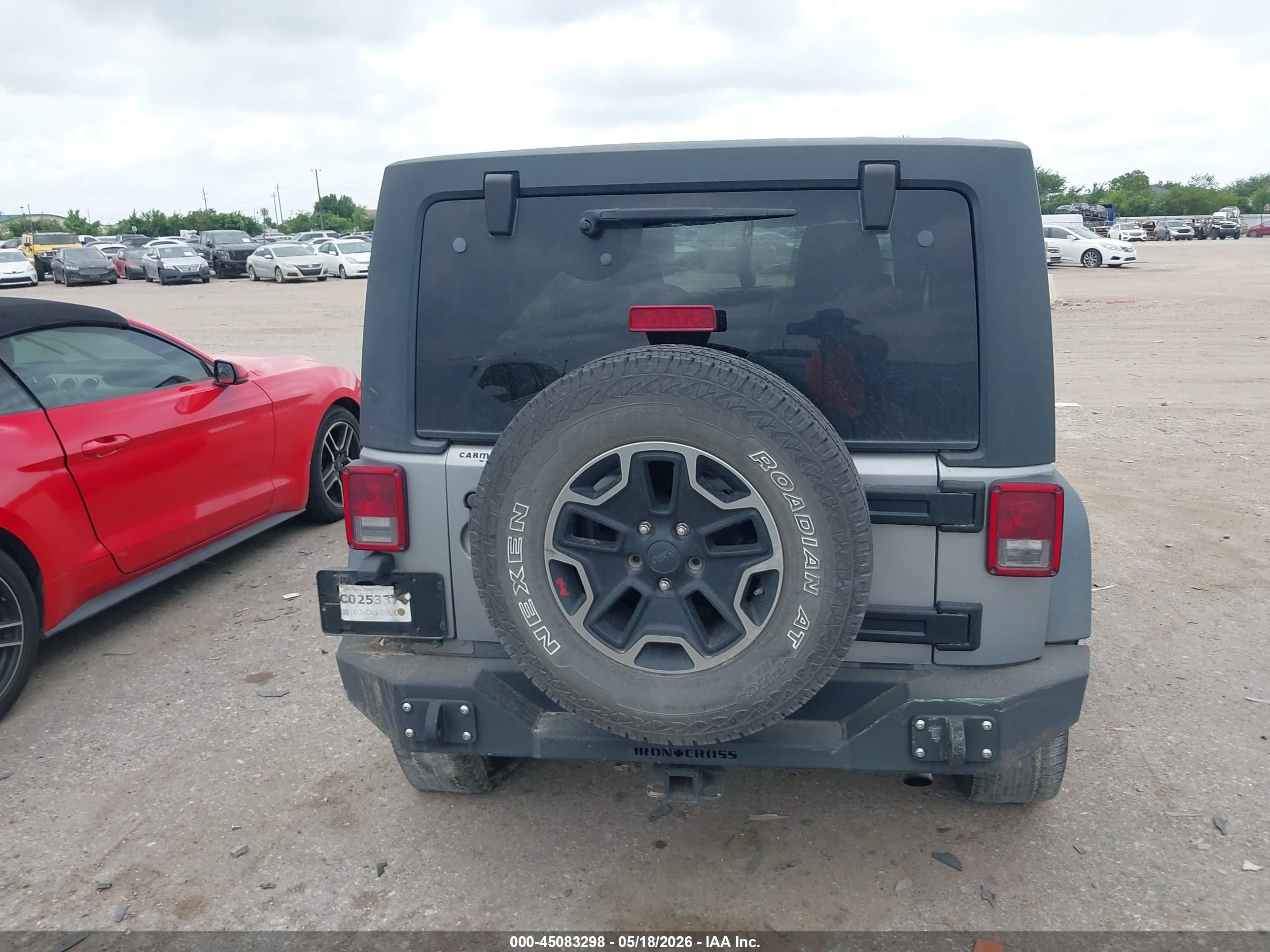 2014 Jeep Wrangler Unlimited Sport Gray vin: 1C4BJWDG9EL307107