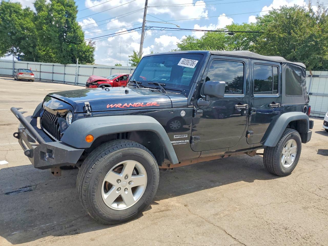 2014 Jeep Wrangler Unlimited Sport Черный vin: 1C4BJWDG9EL329091