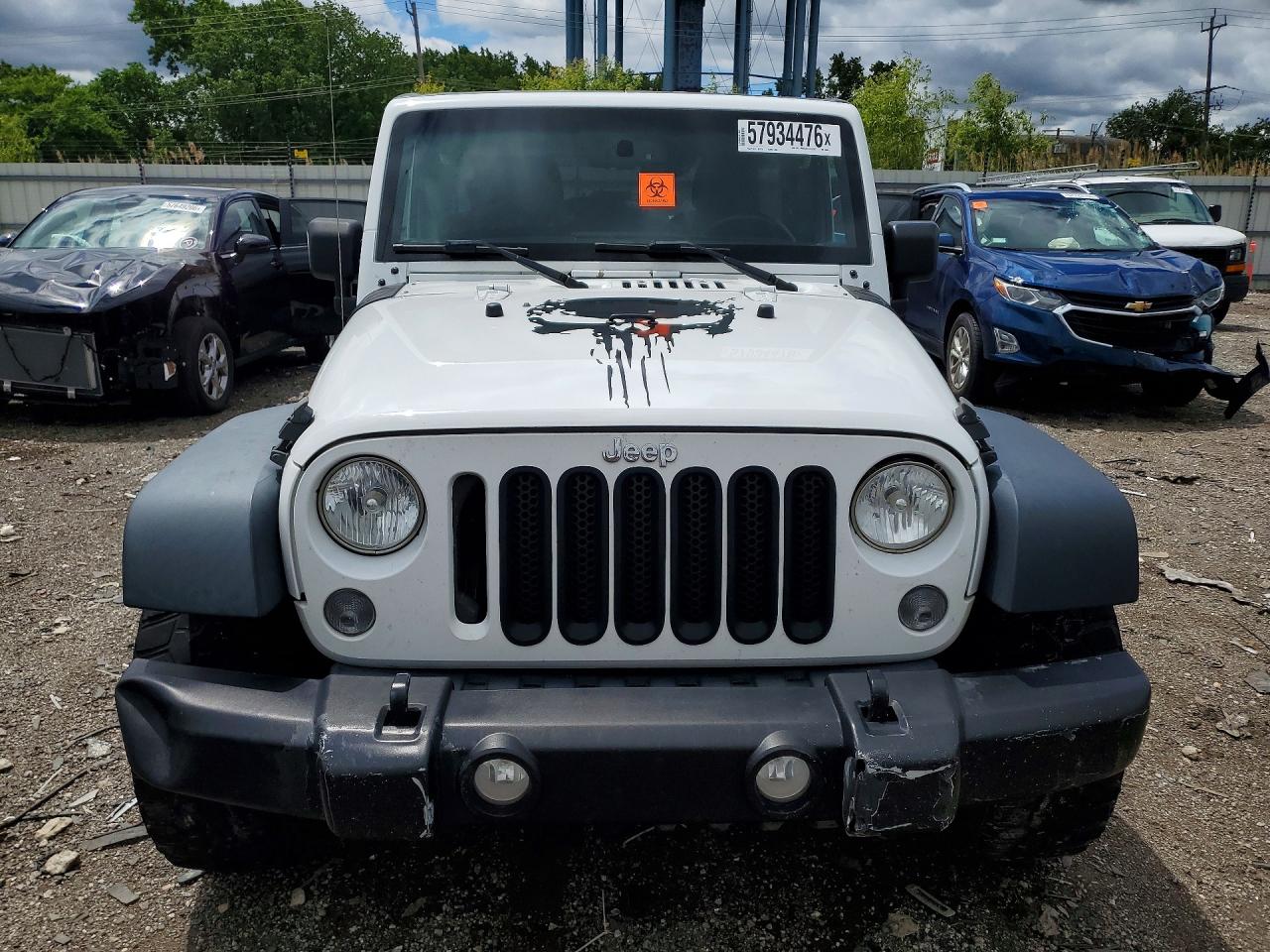 2015 Jeep Wrangler Unlimited Sport White vin: 1C4BJWDG9FL528885