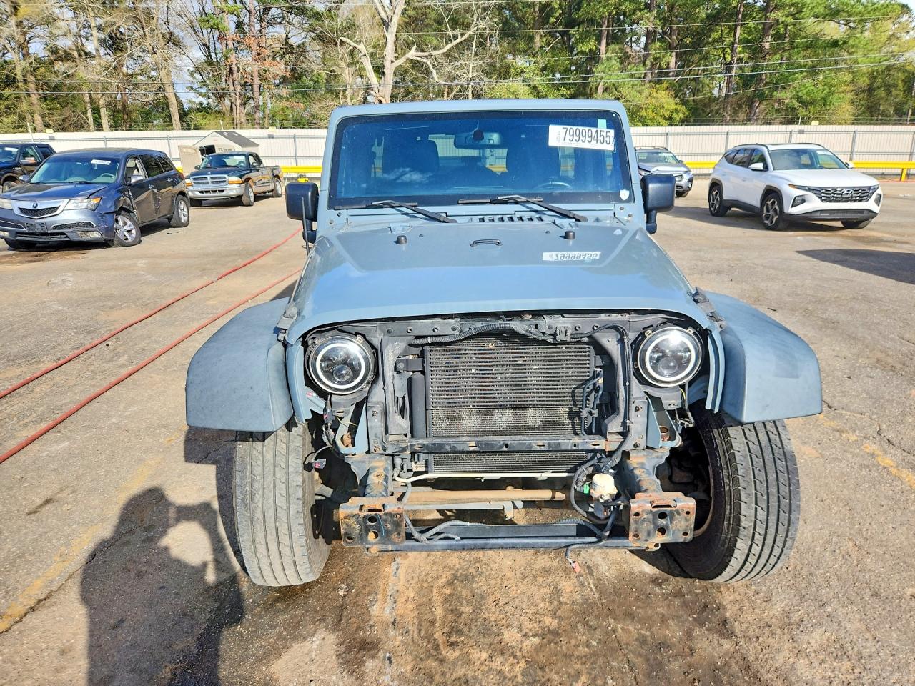 2015 Jeep Wrangler Unlimited Sport Серый vin: 1C4BJWDG9FL538171