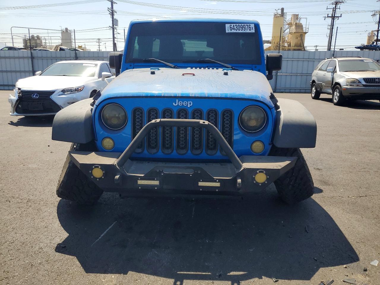 2015 Jeep Wrangler Unlimited Sport Синий vin: 1C4BJWDG9FL570506