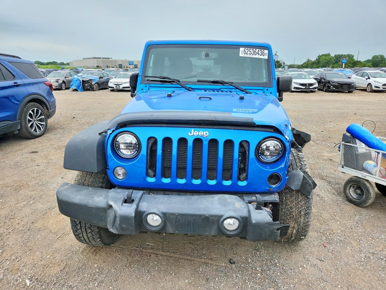 2015 Jeep Wrangler Unlimited Sport Blue vin: 1C4BJWDG9FL675966