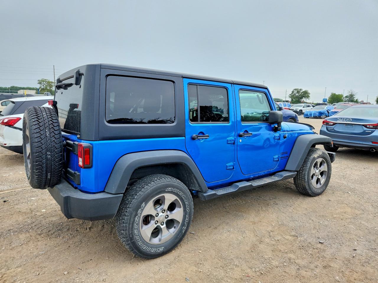 2015 Jeep Wrangler Unlimited Sport Blue vin: 1C4BJWDG9FL675966
