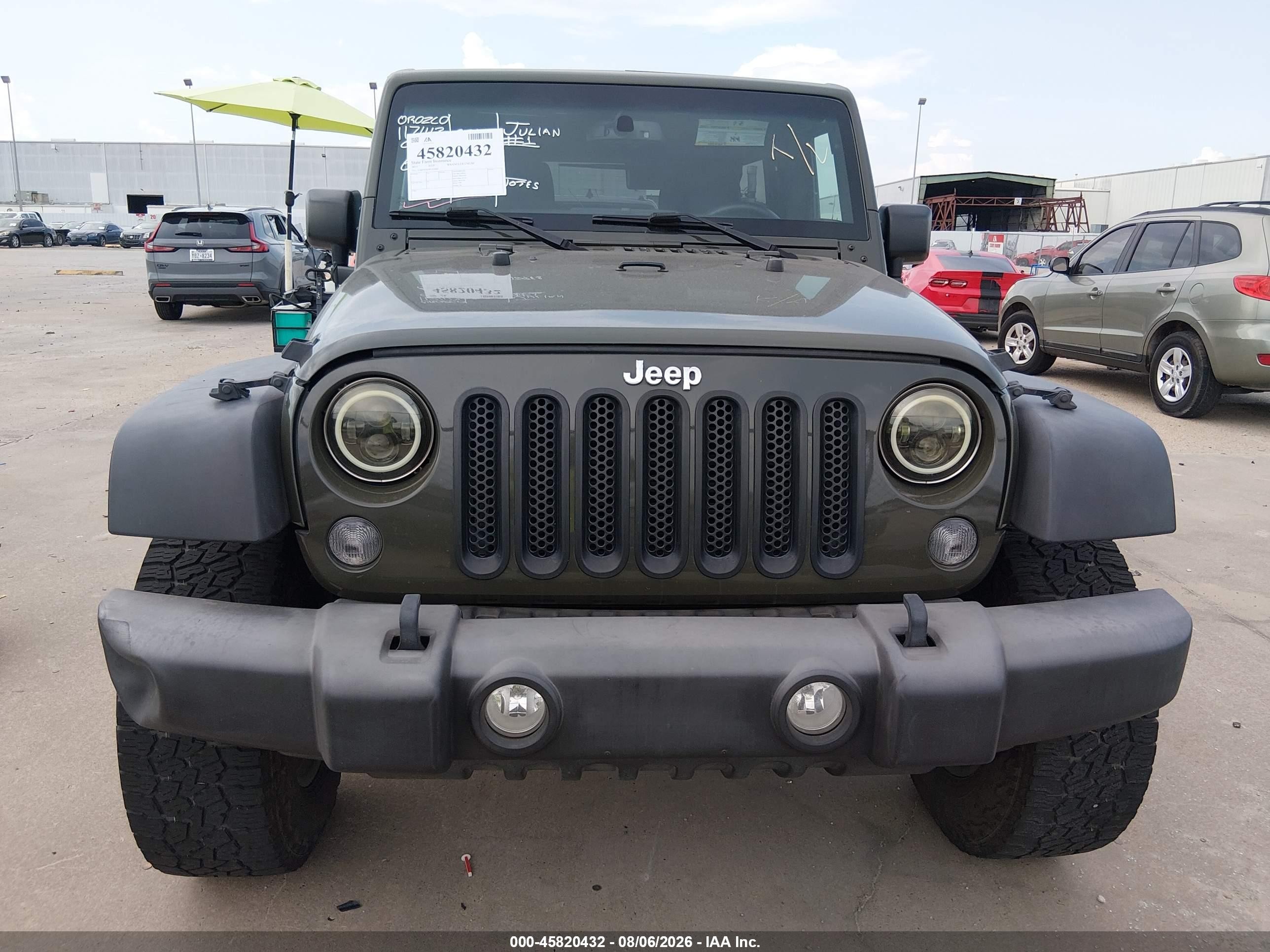 2015 Jeep Wrangler Unlimited Sport Green vin: 1C4BJWDG9FL676860