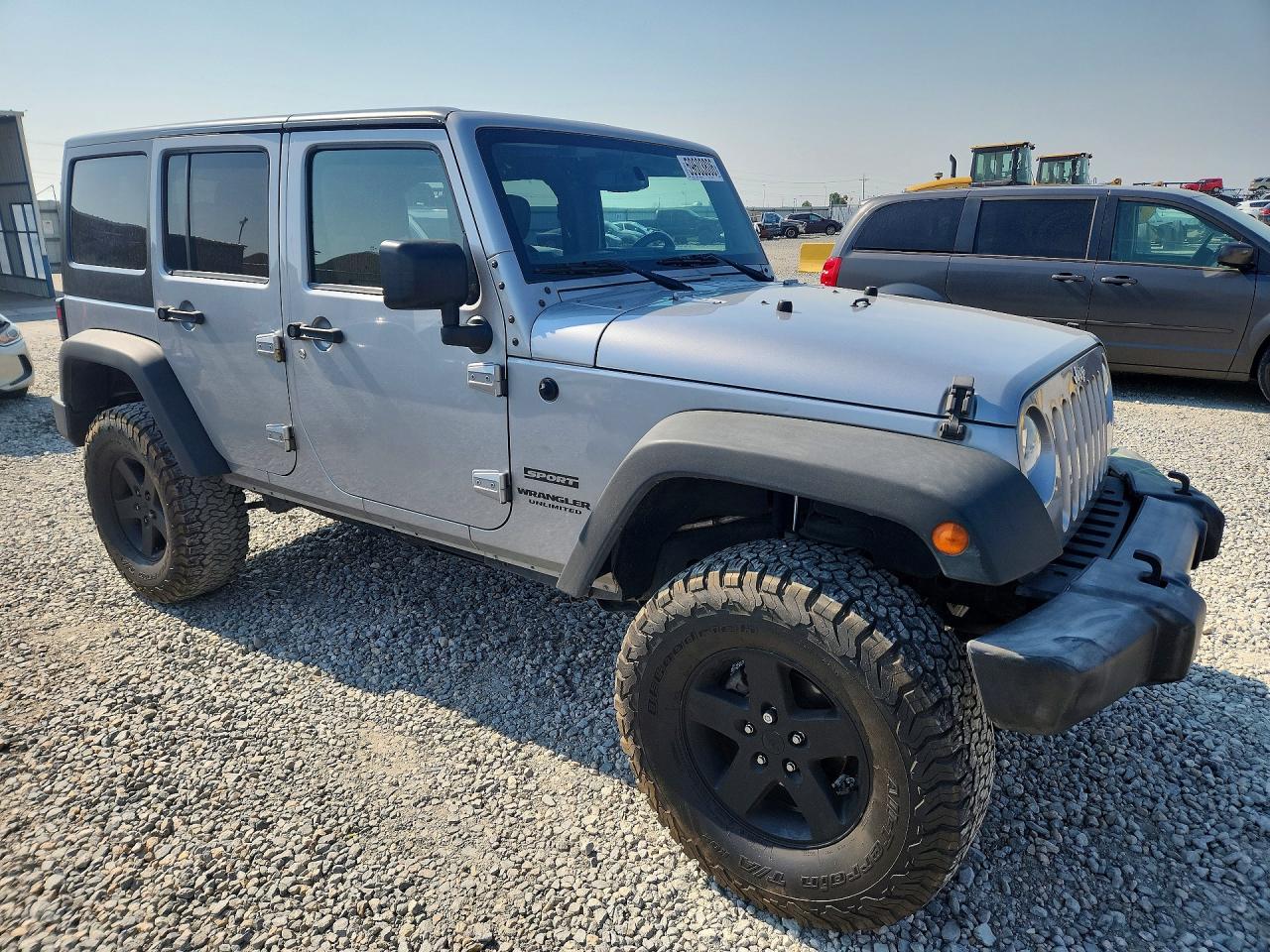 2015 Jeep Wrangler Unlimited Sport Silver vin: 1C4BJWDG9FL739715
