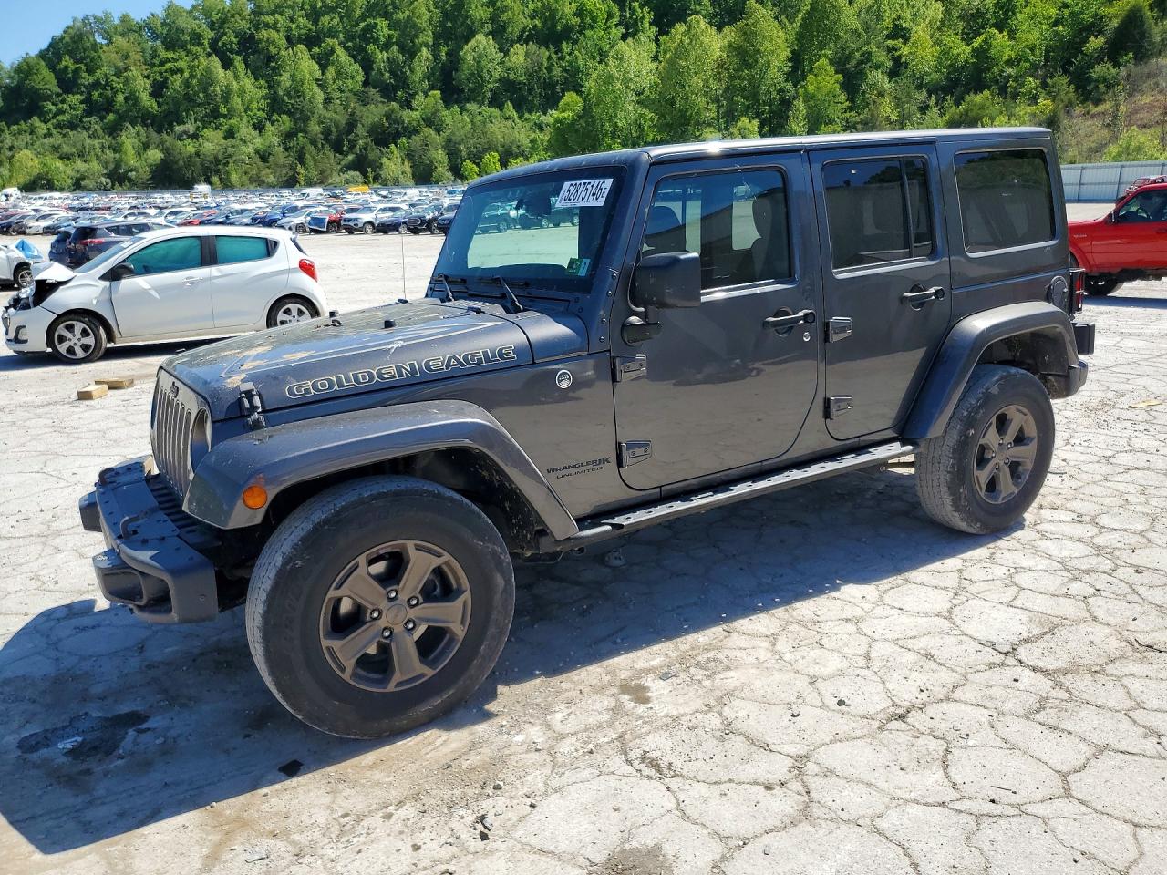2018 Jeep Wrangler Unlimited Sport Gray vin: 1C4BJWDG9JL871723