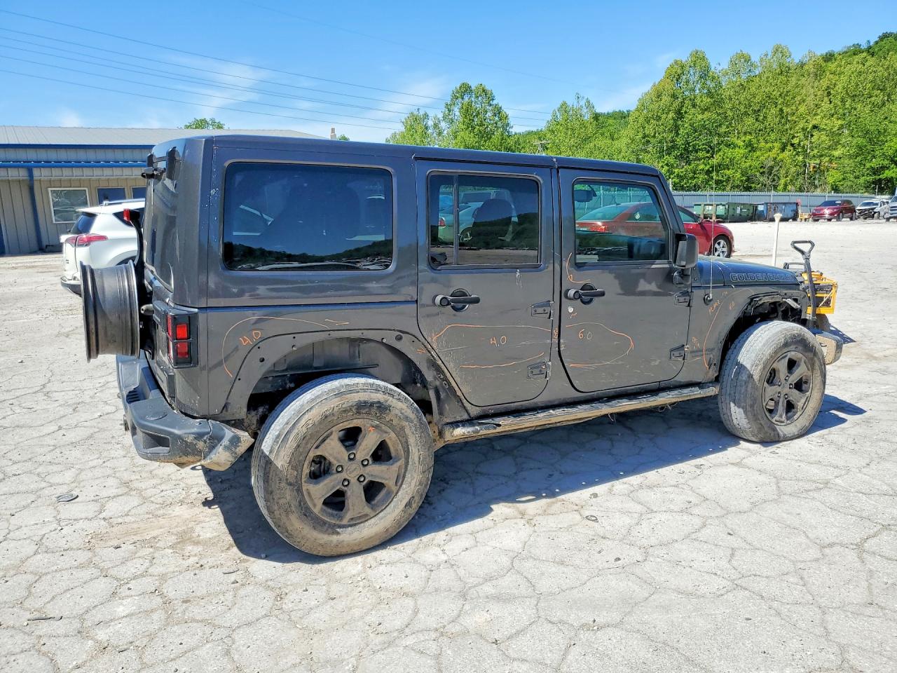 2018 Jeep Wrangler Unlimited Sport Gray vin: 1C4BJWDG9JL871723