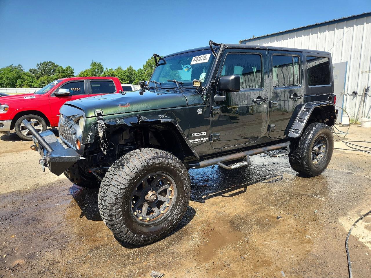 2012 Jeep Wrangler Unlimited Sport Green vin: 1C4BJWDGXCL113120