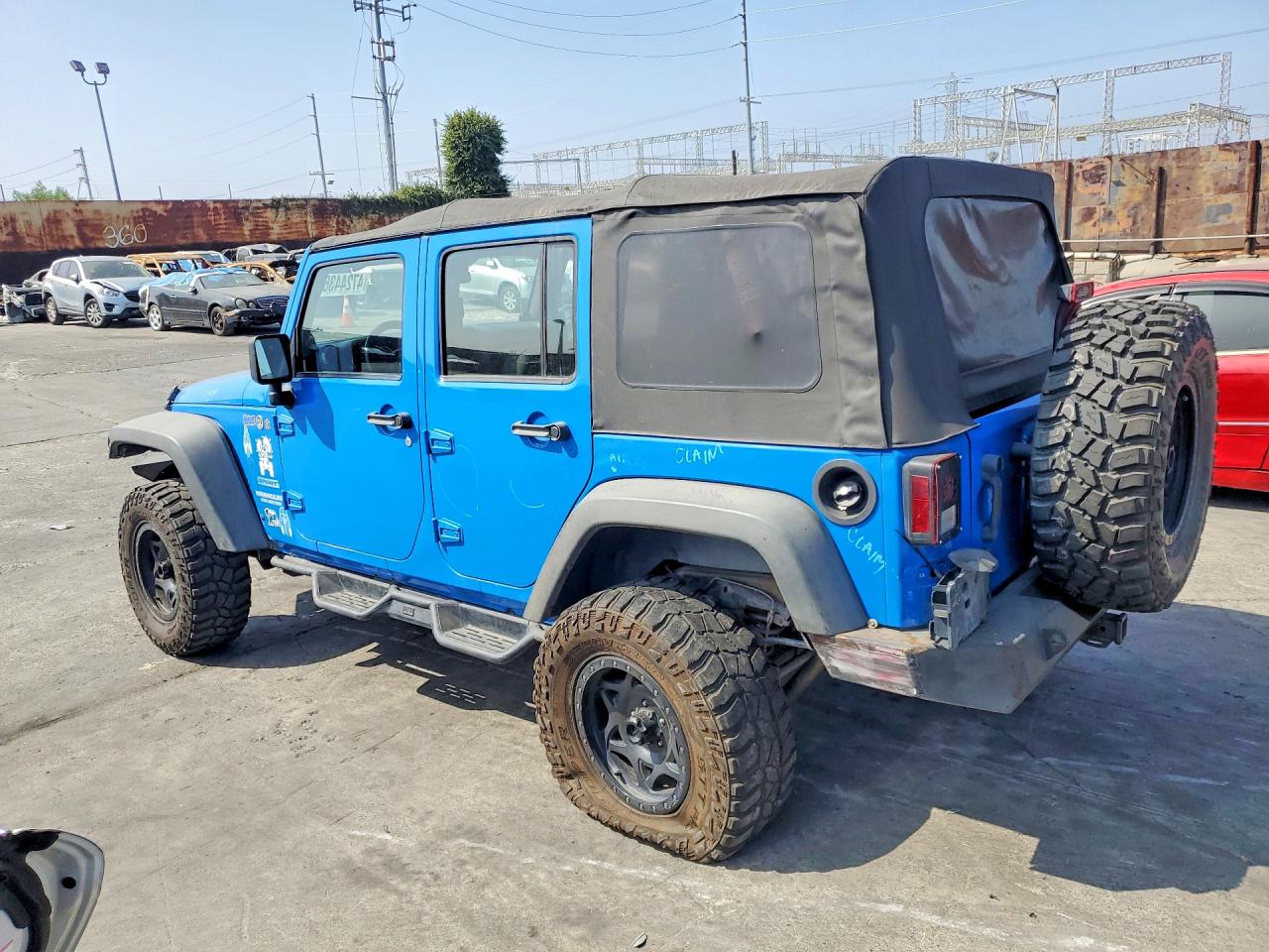 2012 Jeep Wrangler Unlimited Sport Blue vin: 1C4BJWDGXCL138776