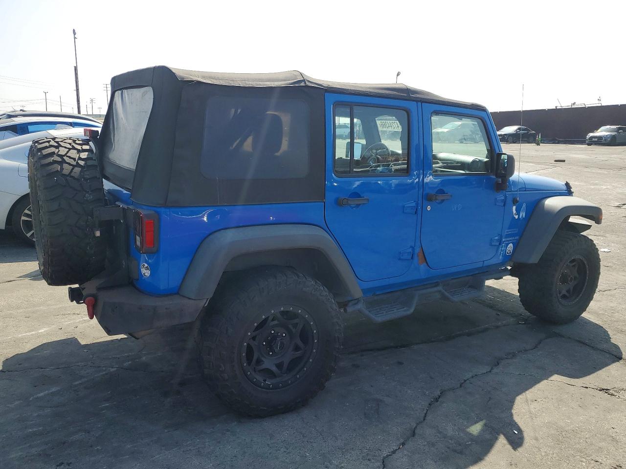2012 Jeep Wrangler Unlimited Sport Blue vin: 1C4BJWDGXCL138776