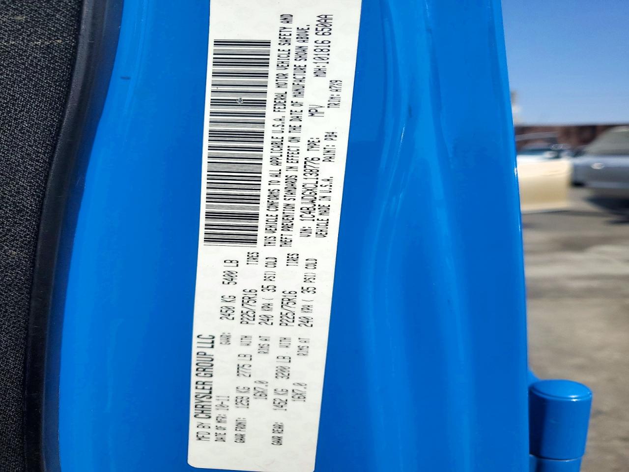 2012 Jeep Wrangler Unlimited Sport Blue vin: 1C4BJWDGXCL138776