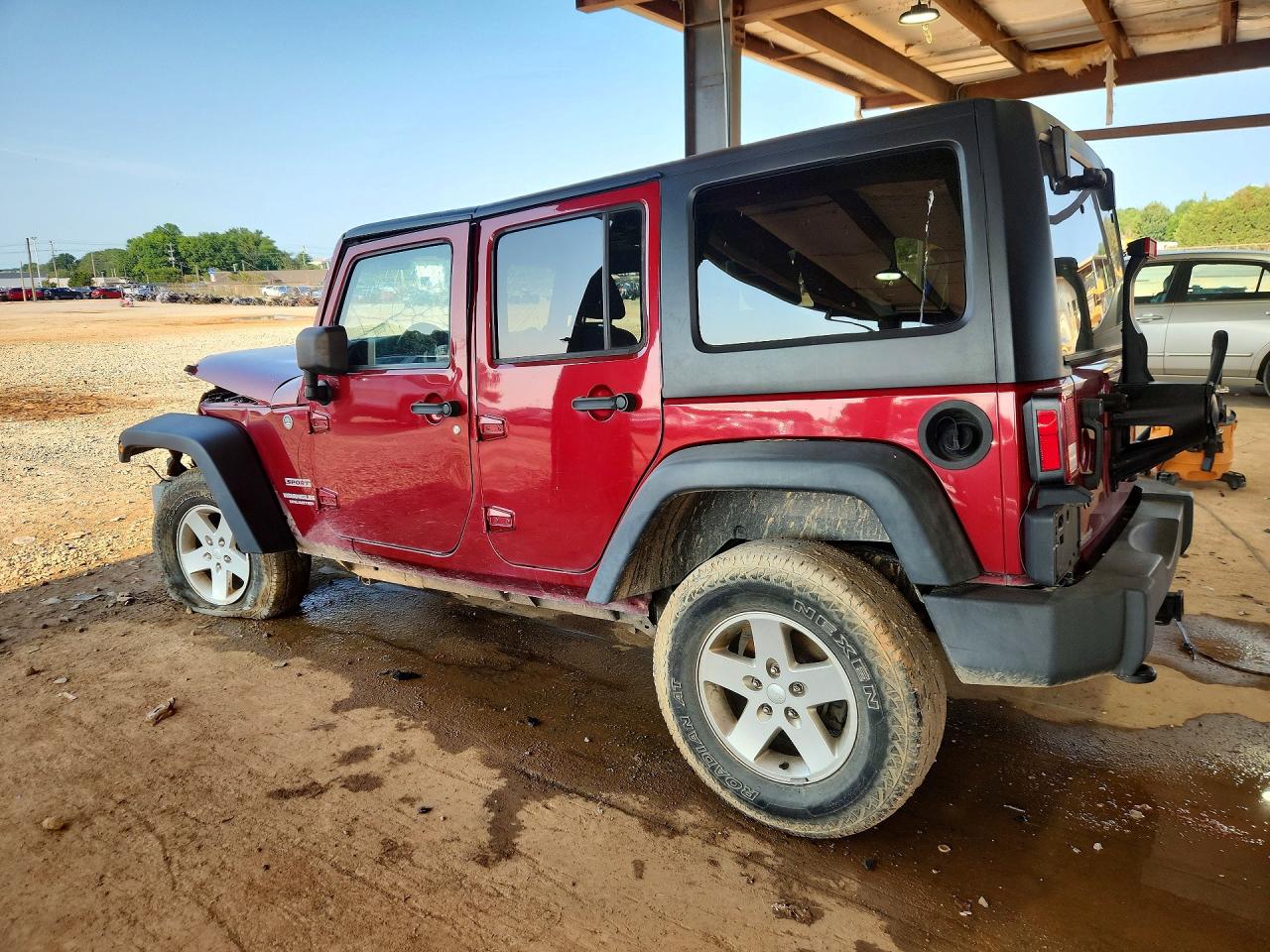 2012 Jeep Wrangler Unlimited Sport Красный vin: 1C4BJWDGXCL183040