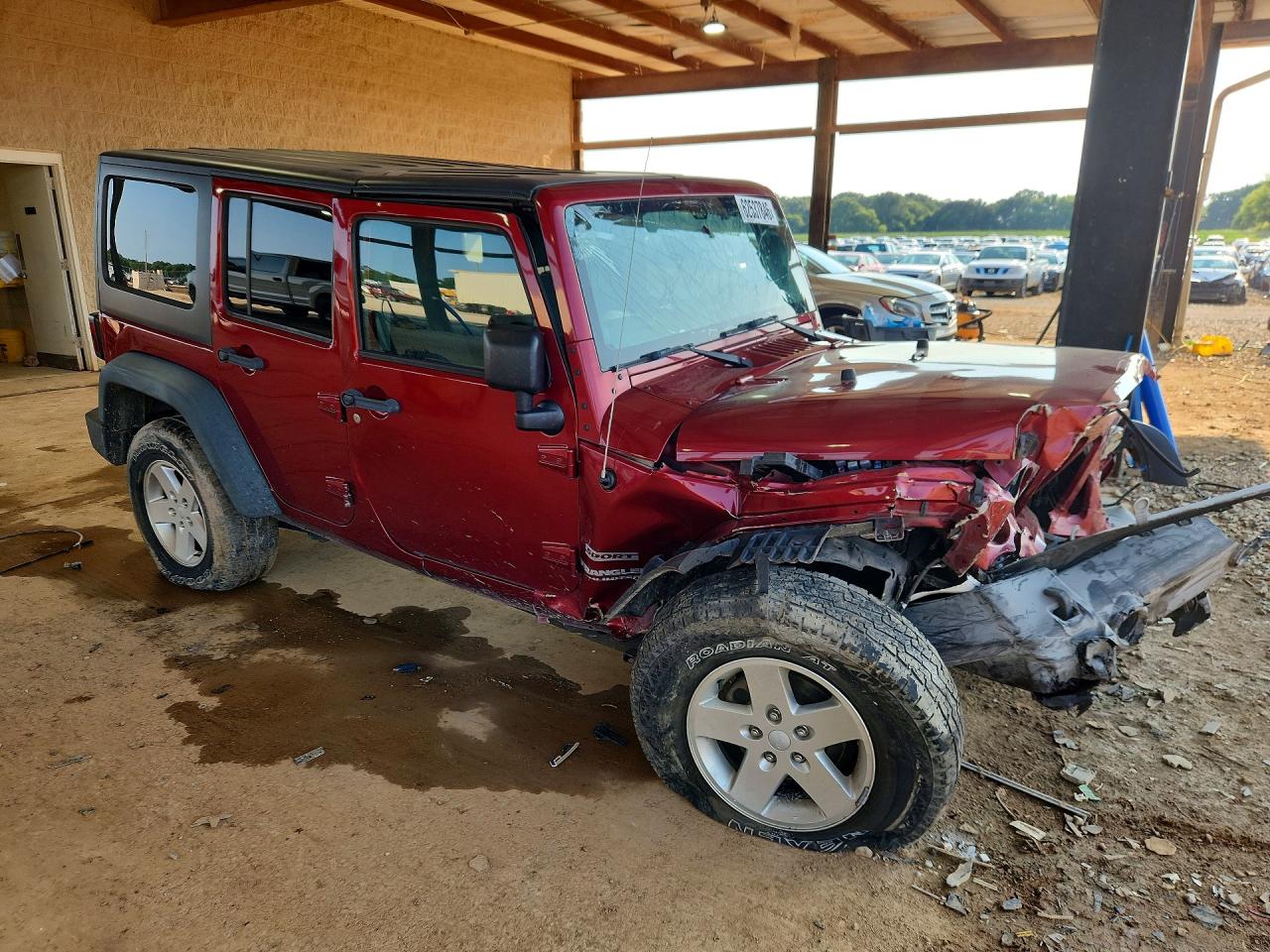 2012 Jeep Wrangler Unlimited Sport Красный vin: 1C4BJWDGXCL183040