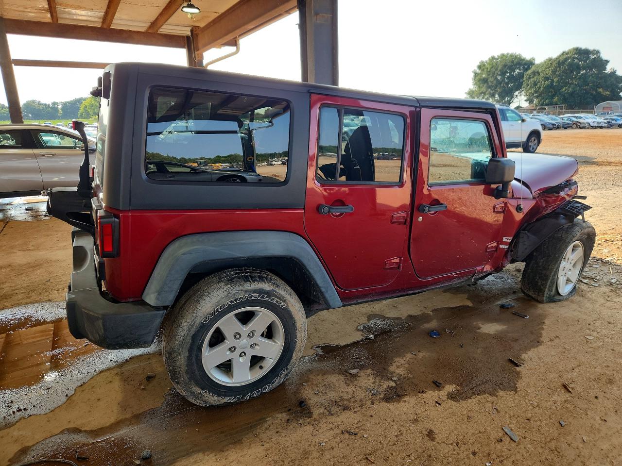 2012 Jeep Wrangler Unlimited Sport Красный vin: 1C4BJWDGXCL183040
