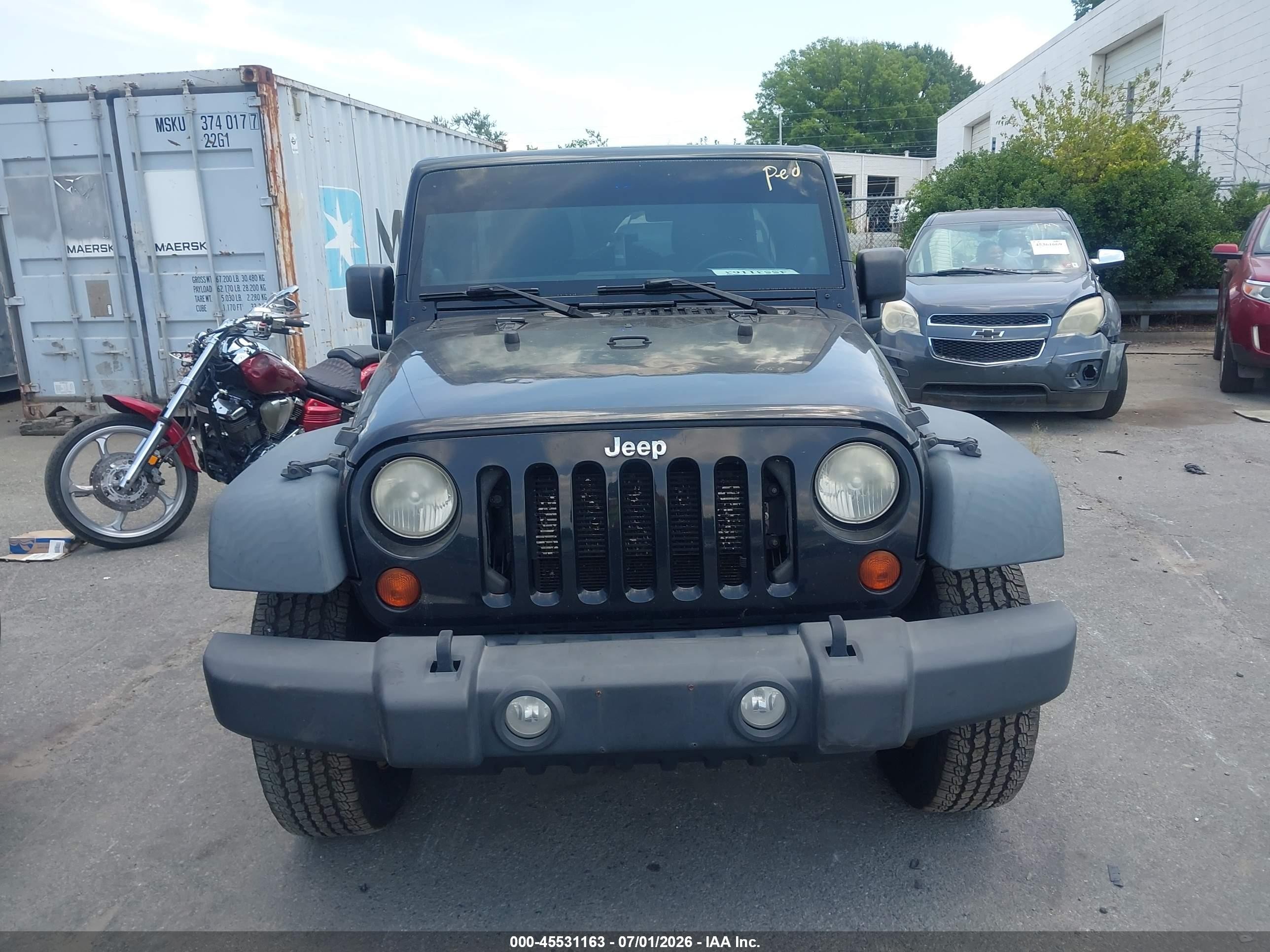 2012 Jeep Wrangler Unlimited Sport Black vin: 1C4BJWDGXCL201326