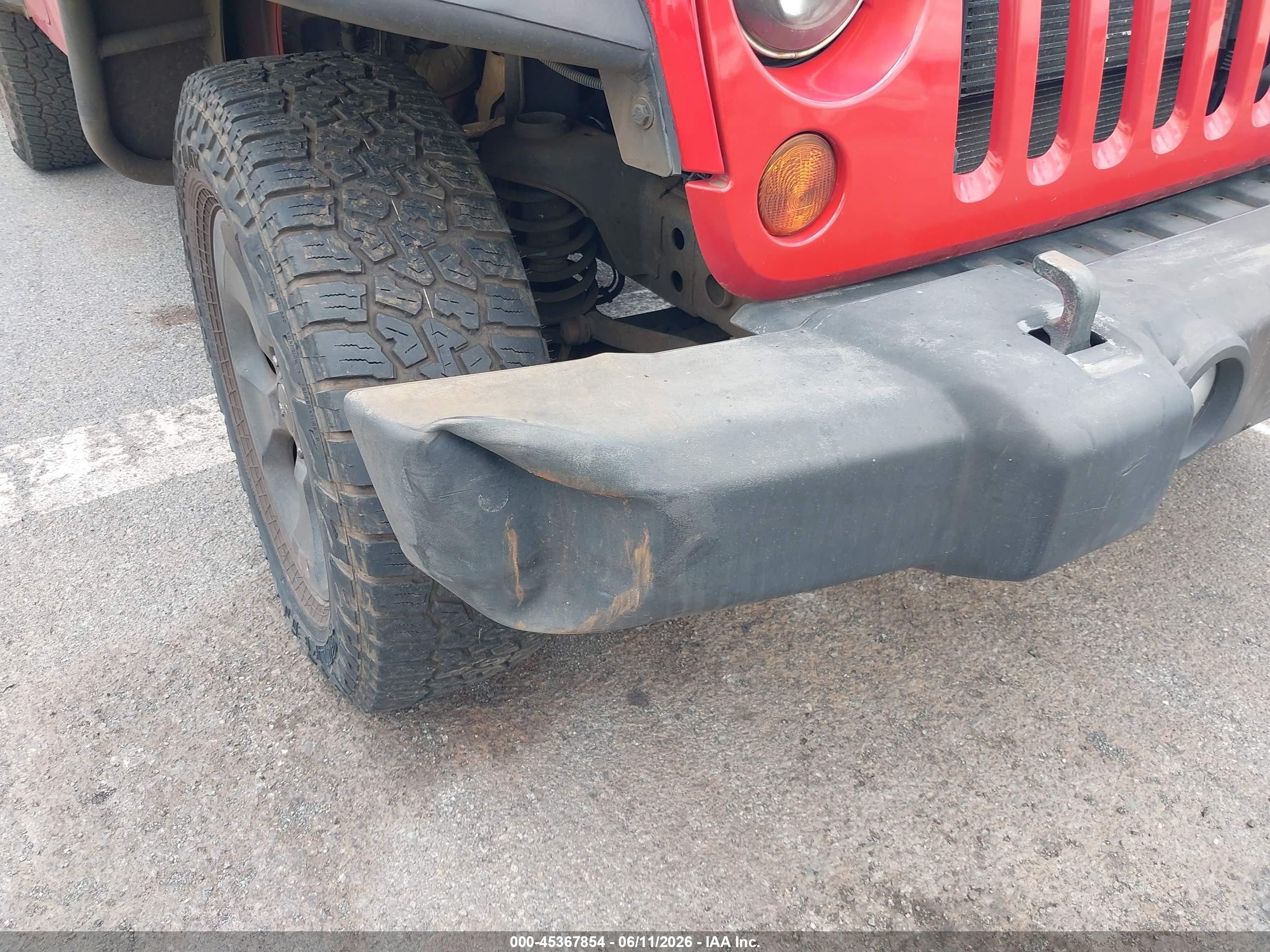 2012 Jeep Wrangler Unlimited Sport Красный vin: 1C4BJWDGXCL210205