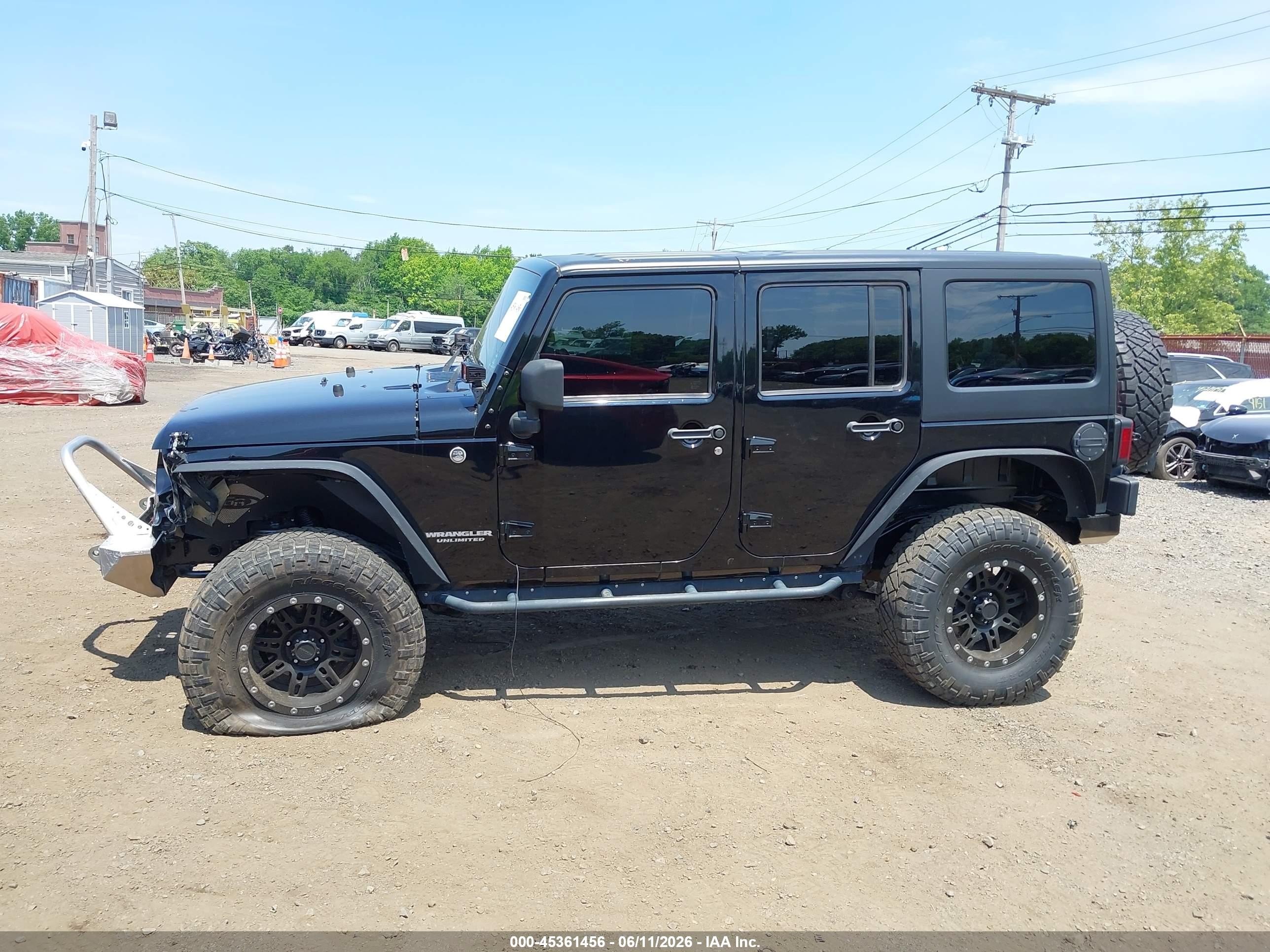 2013 Jeep Wrangler Unlimited Sport Black vin: 1C4BJWDGXDL667677