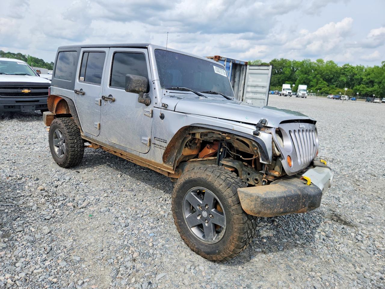 2013 Jeep Wrangler Unlimited Sport Gray vin: 1C4BJWDGXDL671227