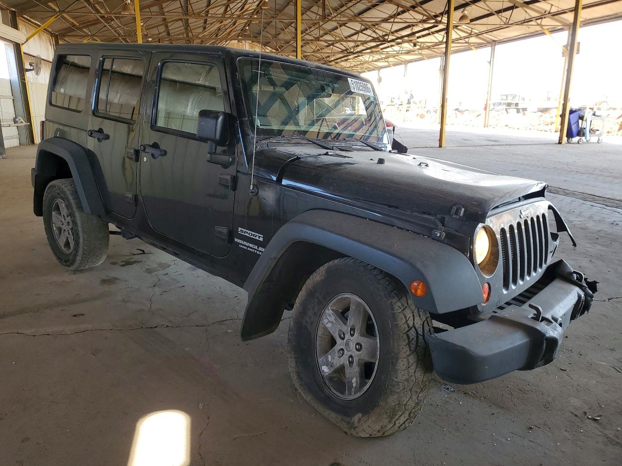 2013 Jeep Wrangler Unlimited Sport Black vin: 1C4BJWDGXDL677450