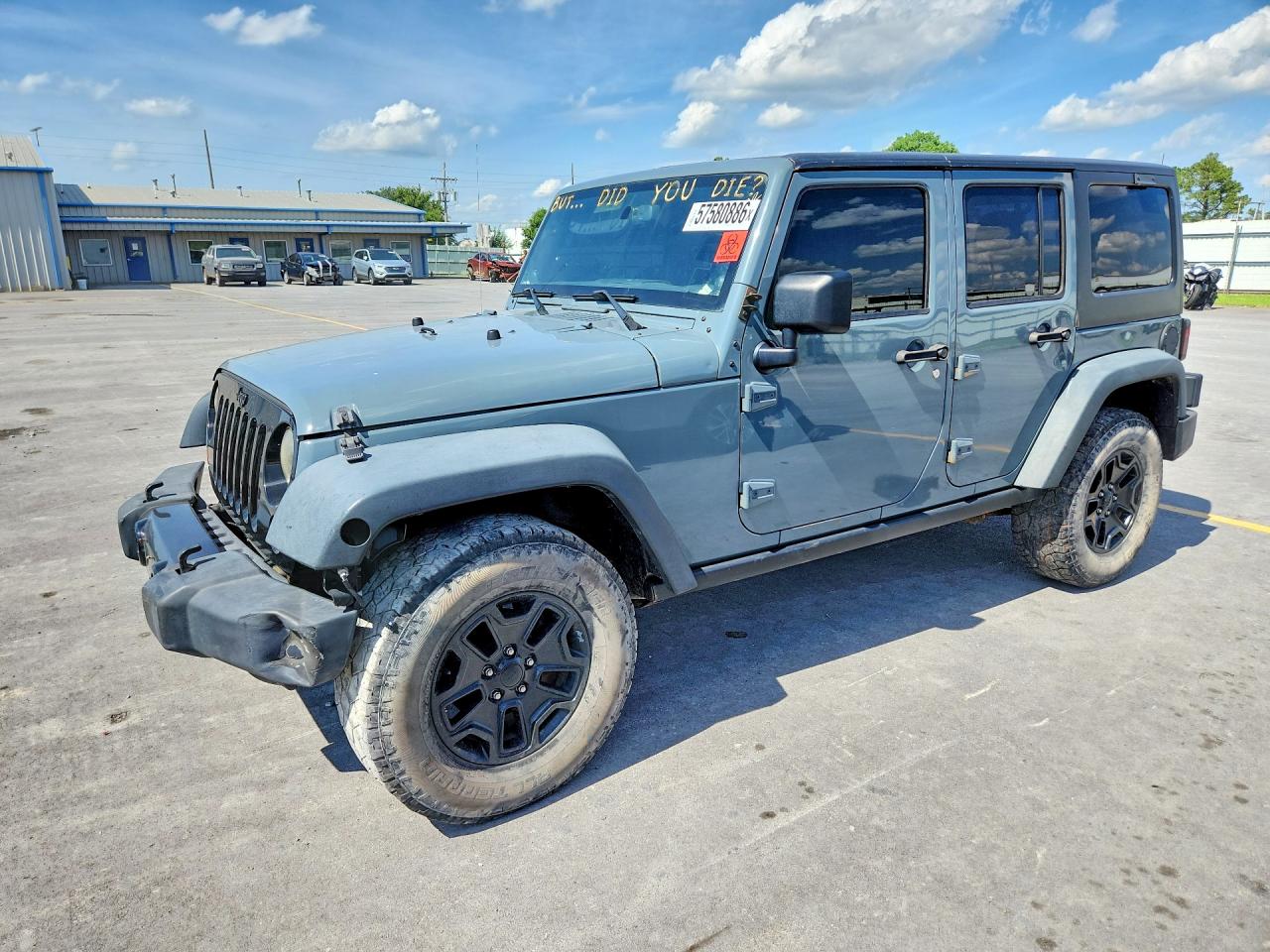 2014 Jeep Wrangler Unlimited Sport Gray vin: 1C4BJWDGXEL255616