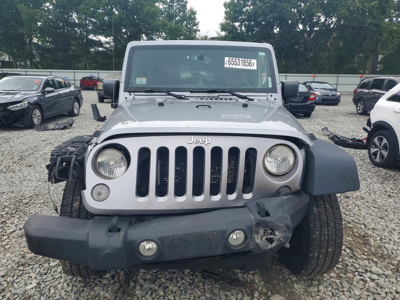 2014 Jeep Wrangler Unlimited Sport Gray vin: 1C4BJWDGXEL263490