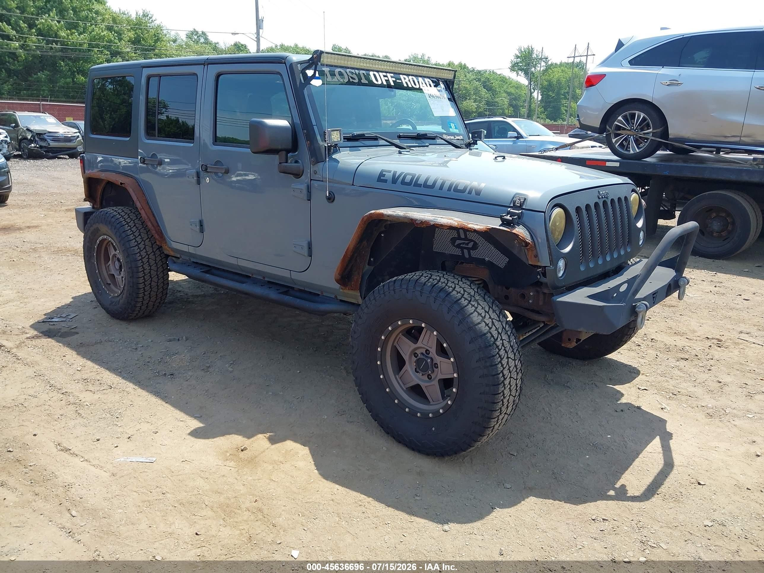 2014 Jeep Wrangler Unlimited Sport Серый vin: 1C4BJWDGXEL277793