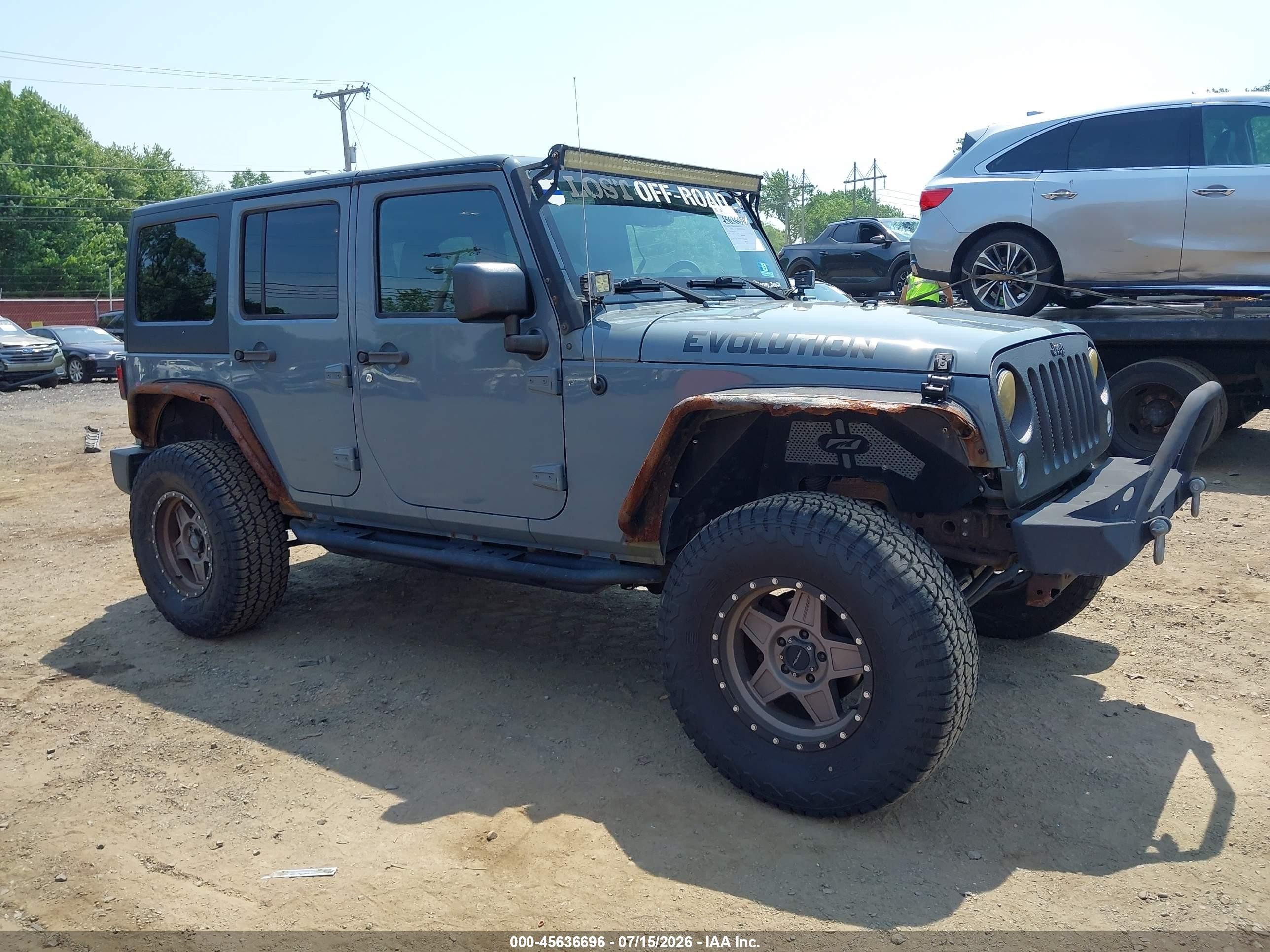 2014 Jeep Wrangler Unlimited Sport Gray vin: 1C4BJWDGXEL277793