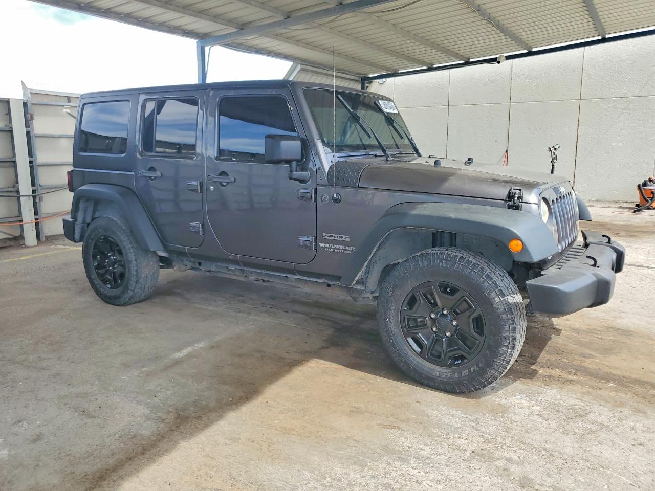 2014 Jeep Wrangler Unlimited Sport Серый vin: 1C4BJWDGXEL299289