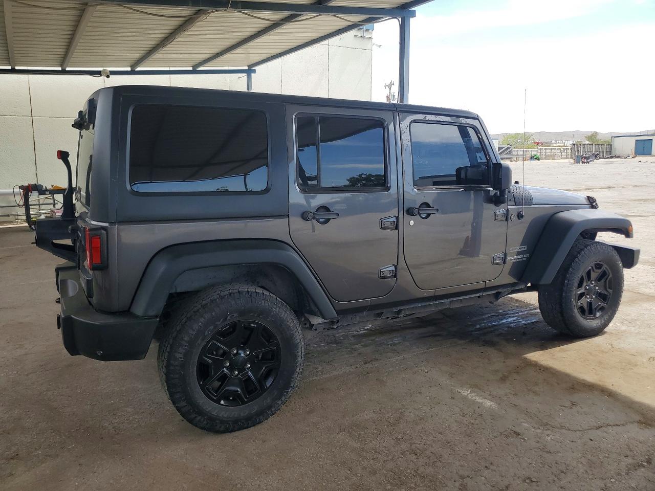2014 Jeep Wrangler Unlimited Sport Серый vin: 1C4BJWDGXEL299289